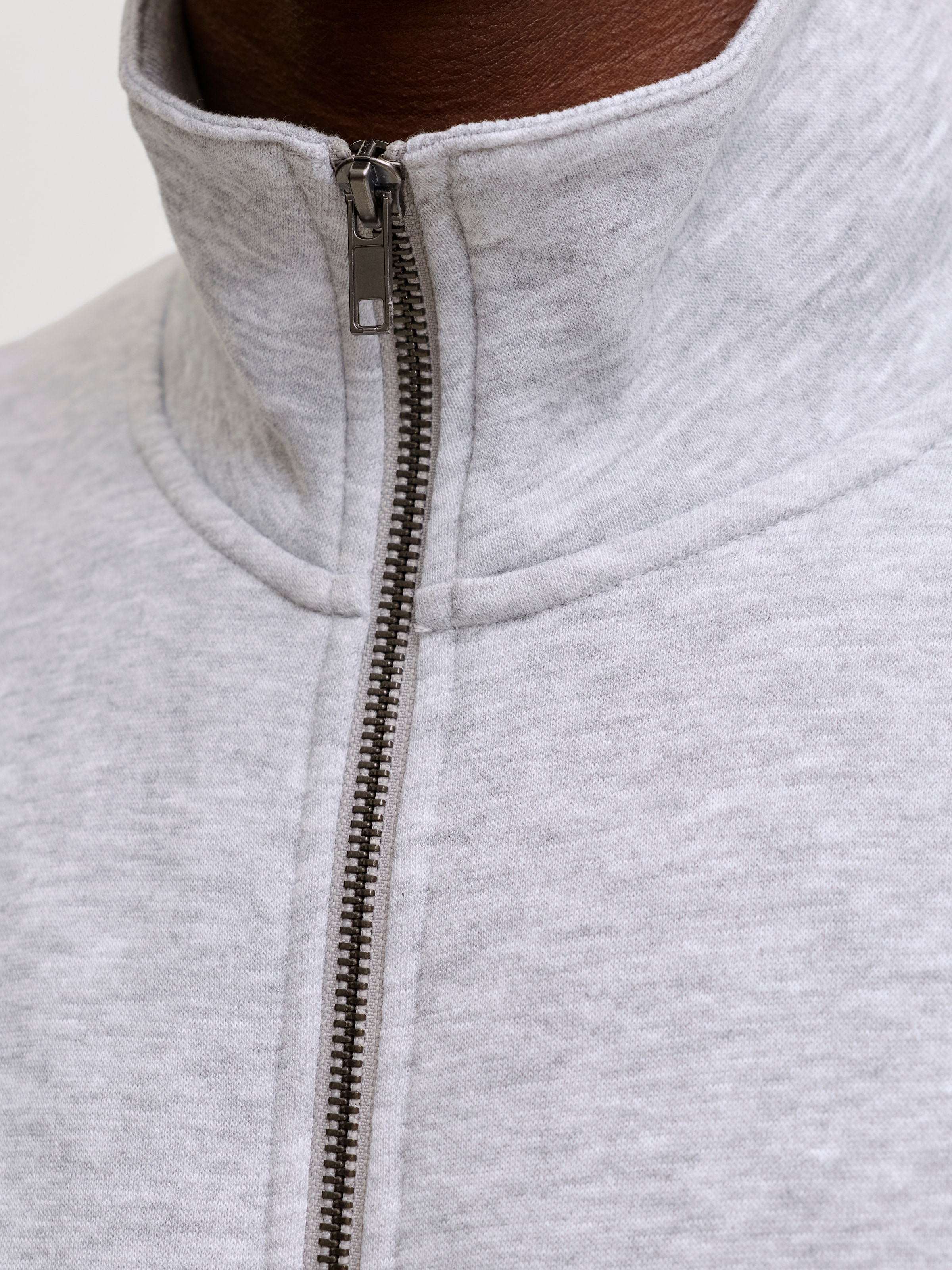 Jack & Jones Sweatjacke »JJEBRADLEY SWEAT ZIP HN NOOS« Materialmix, regular fit