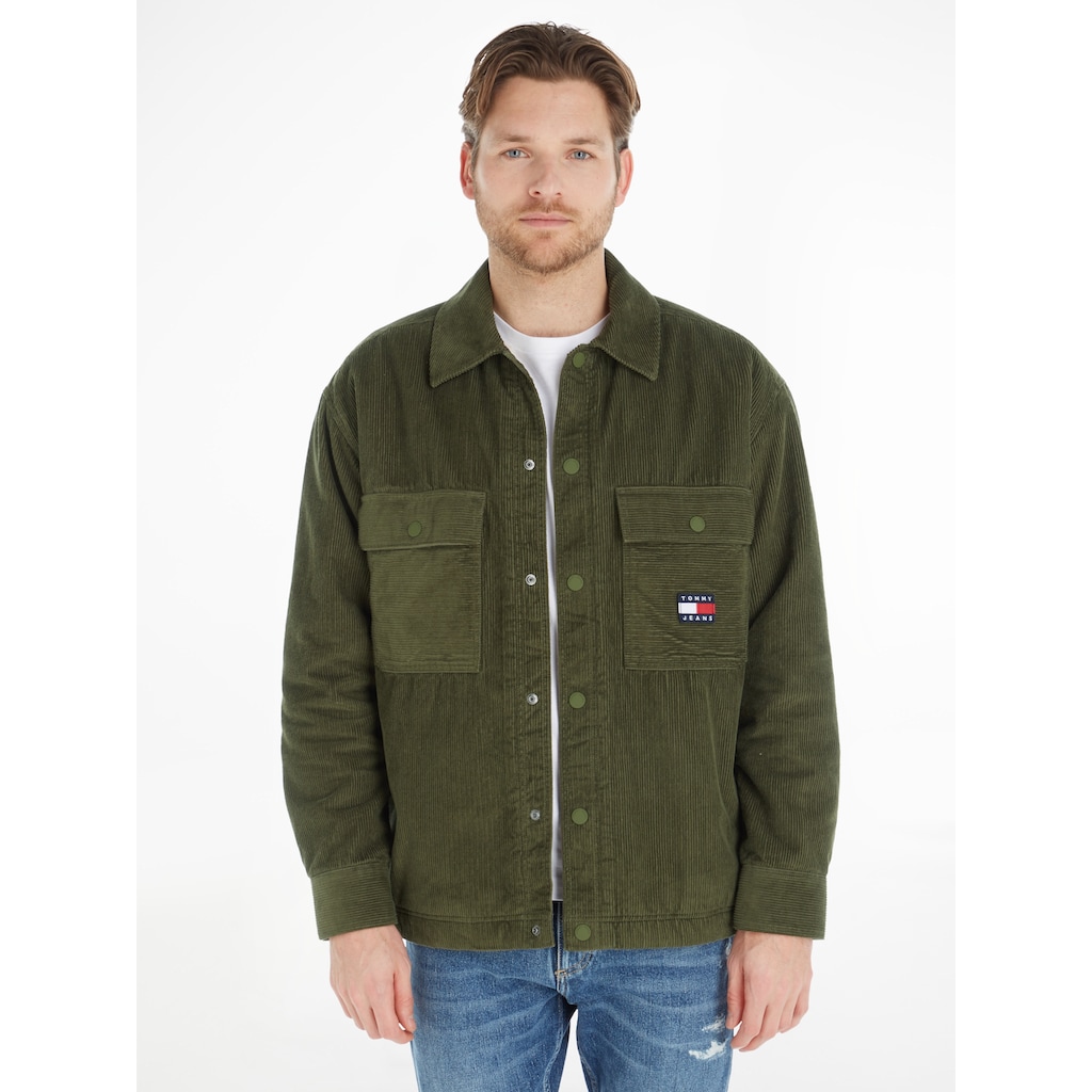 Tommy Jeans Langarmhemd »TJM SHERPA LINED CORD OVERSHIRT«