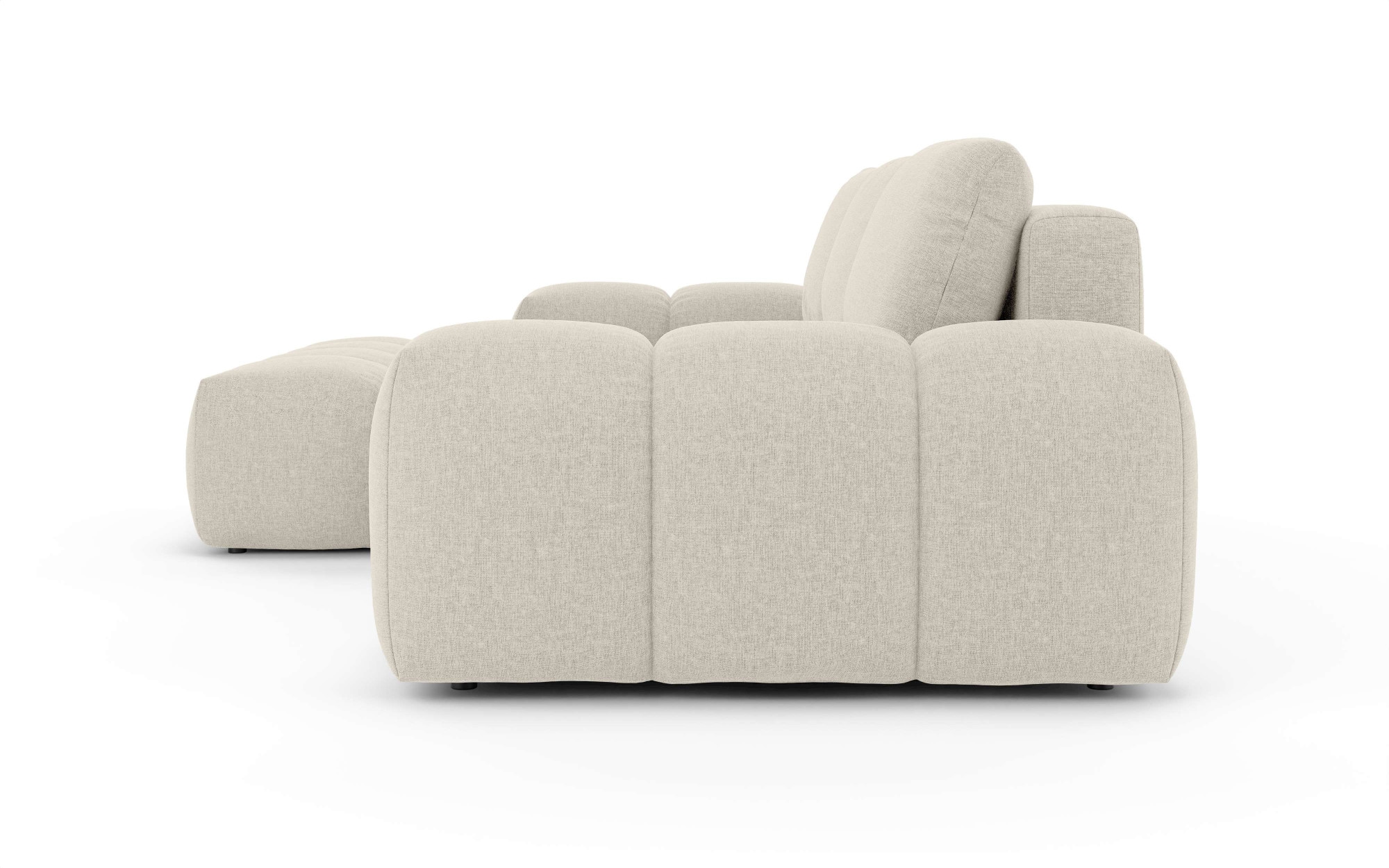 INOSIGN Canapé d'angle »AZITA klein optionale Schlafsofa mit Bettkasten, B/T/H: 270/166,5/84cm« L-Form mit Wellenunterfederung, Bubble-Optik