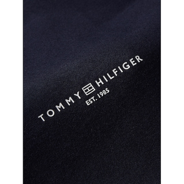 ♕ Tommy Hilfiger Rundhalsshirt »1985 REG MINI CORP LOGO C-NK SS«, mit Tommy  Hilfiger Logoschriftzug und Bestickung versandkostenfrei kaufen
