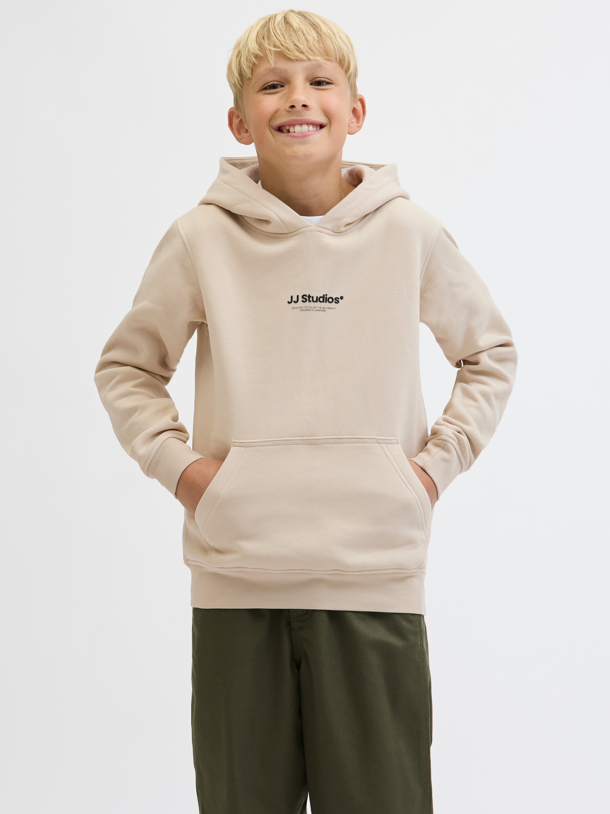 Image of Jack & Jones Junior Kapuzensweatshirt "JJESOHO SWEAT HOOD NOOS JNR", Baumwollmischung, relaxed fit