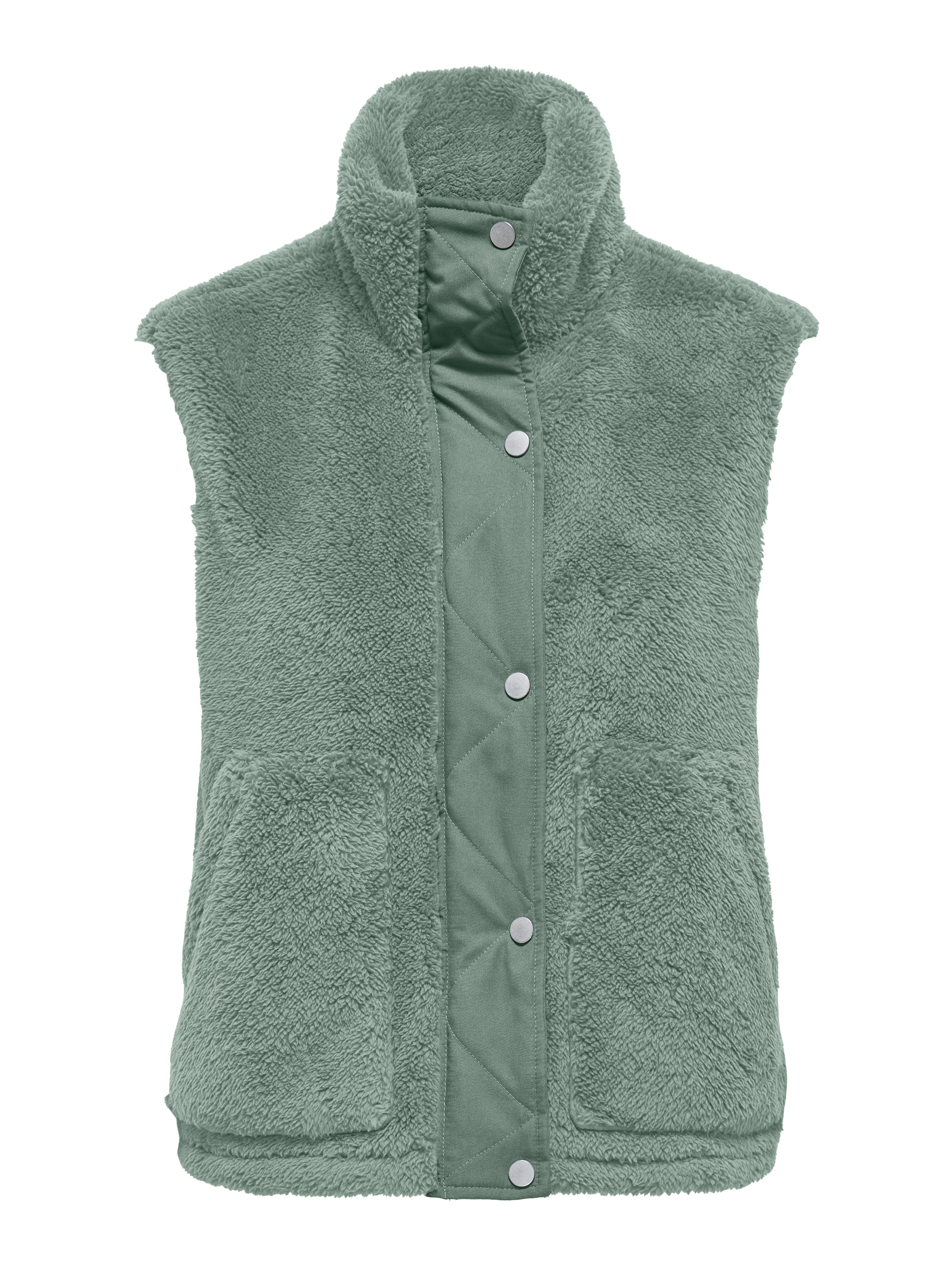 ONLY Gilet en peluche »ONLBARI LIFE TEDDY WAISTCOAT OTW« fibre synthétique