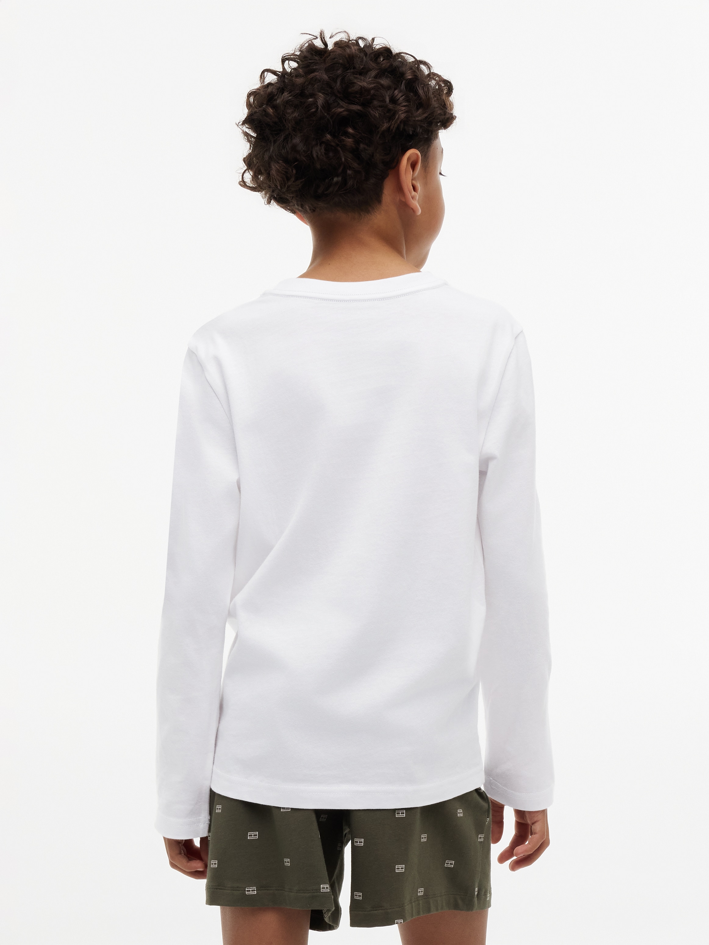 Tommy Hilfiger Underwear T-shirt à manches longues »2P CN TEE LS« Paquet, pack de 2, 2 avec étiquette de marque