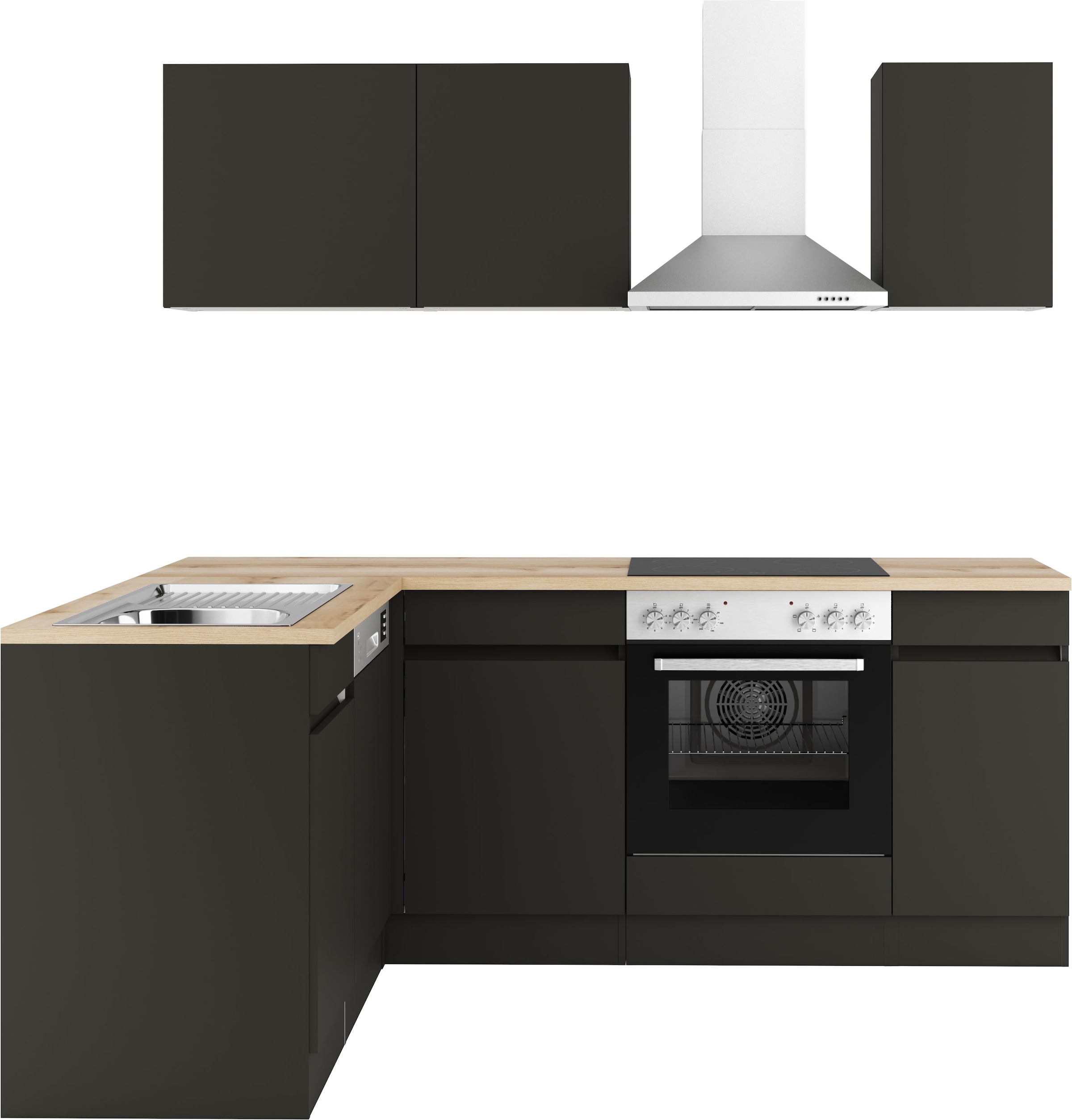 Image of OPTIFIT Küchenzeile "Roth" Stellmasse 210x175 cm, wahlweise mit E-Geräten, Push-to-Open