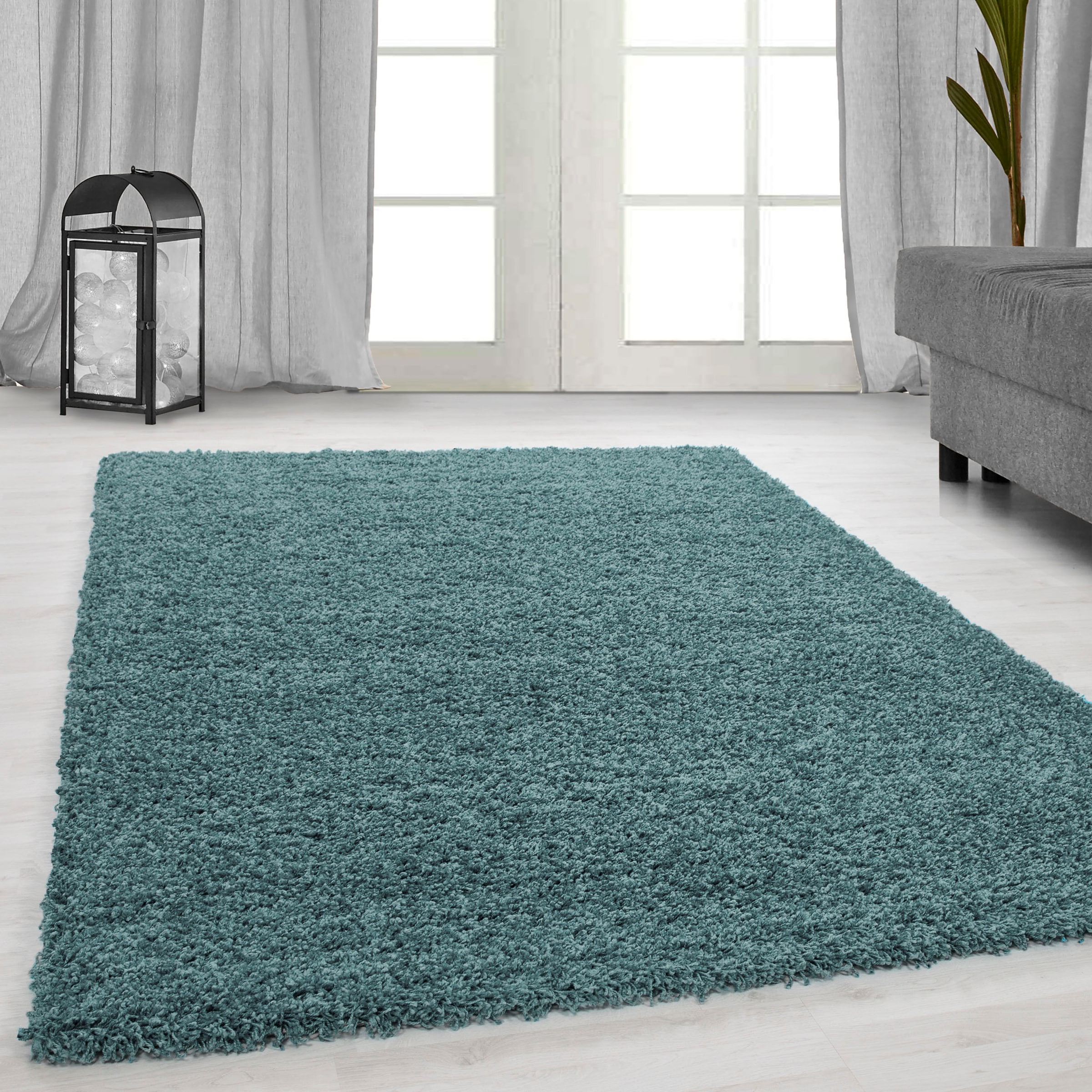Home affaire Hochflor-Teppich »Shaggy Uni kaufen 30«, weich Teppich, und kuschelig rechteckig, Farben, günstig besonders