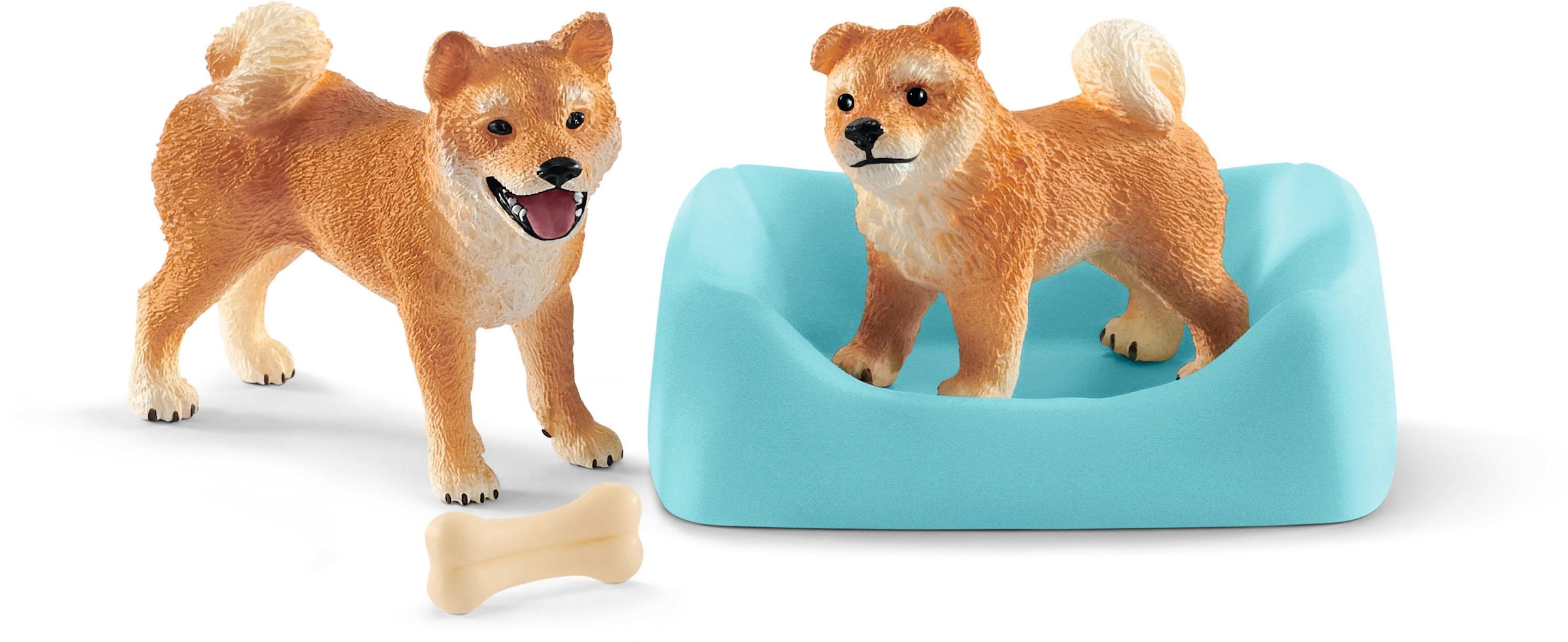 Spielfigur "Farm World, Shiba Inu Mutter und Welpe (42479)