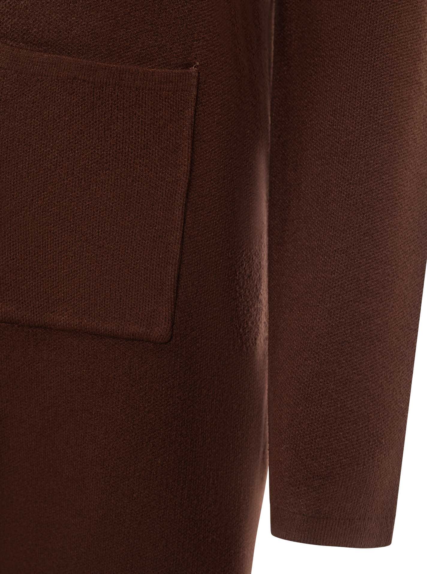 Zwillingsherz Cardigan »"Jessi"« mit Kragen, Langarm, aufgesetzte Taschen, ohne Verschluss, knielang