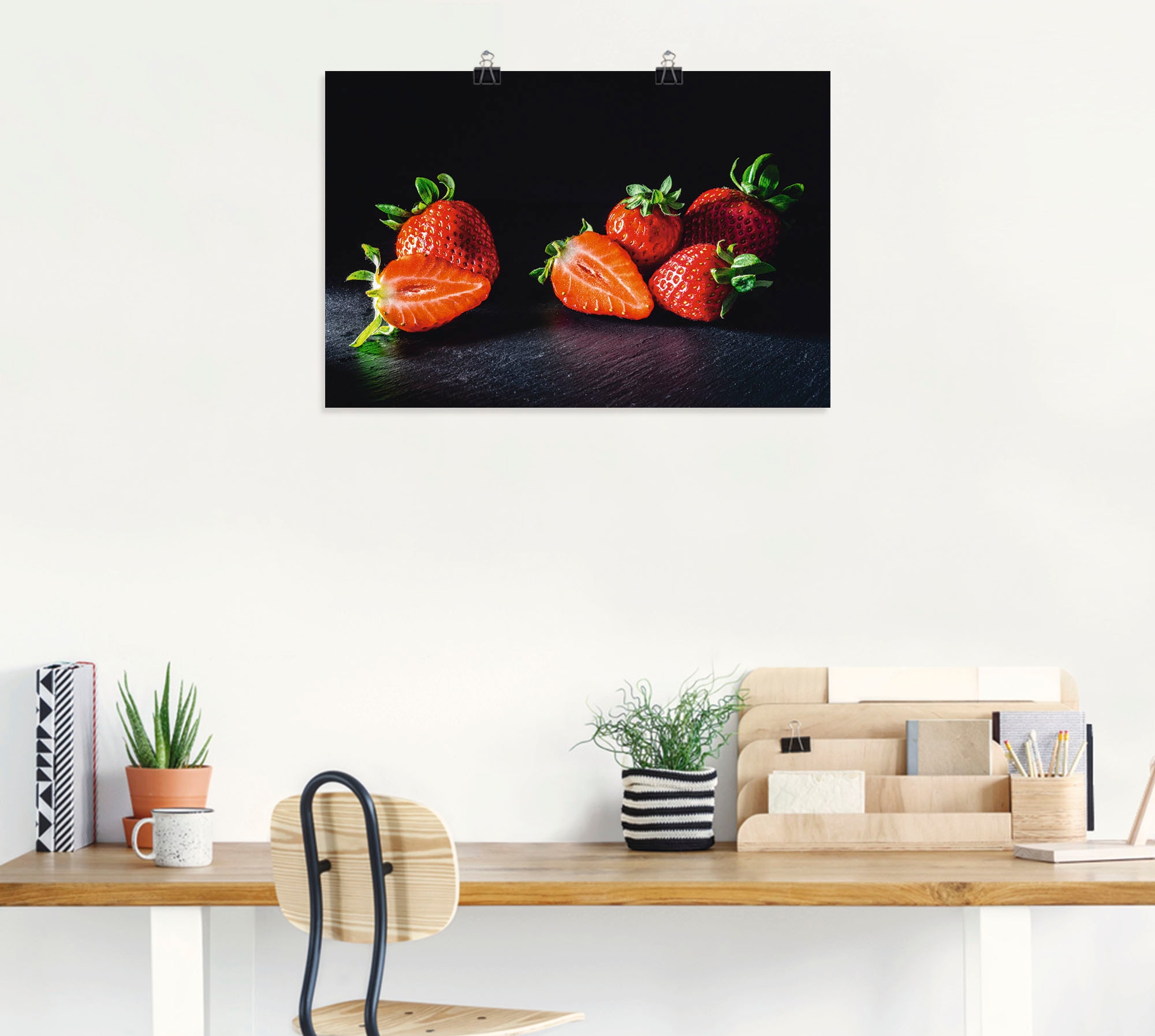 Artland Wandbild »Erdbeeren, süss und fruchtig«, Obst Bilder, (1 St.), als Leinwandbild, Poster in verschied. Grössen