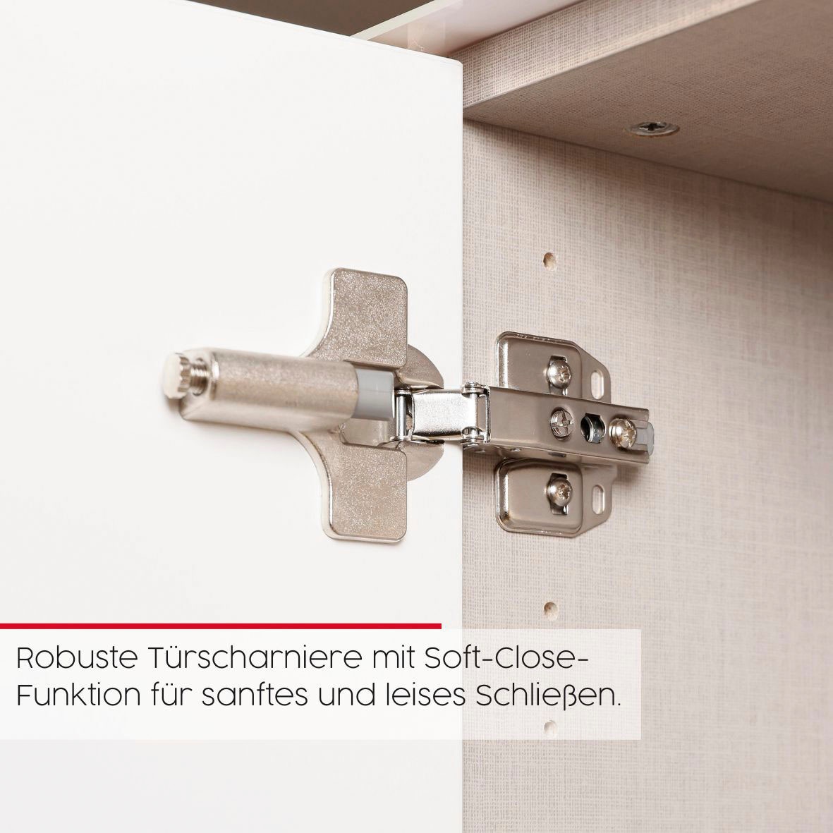 LeGer Home by Lena Gercke Commode »Kommode Sideboard Schubladenkommode SERINA eleganter Eyecatcher« inkl. SOFT-CLOSE-FUNKTION,  mit 4 Schubkästen und 2 Türen sowie Metallgriffen MADE IN GERMANY