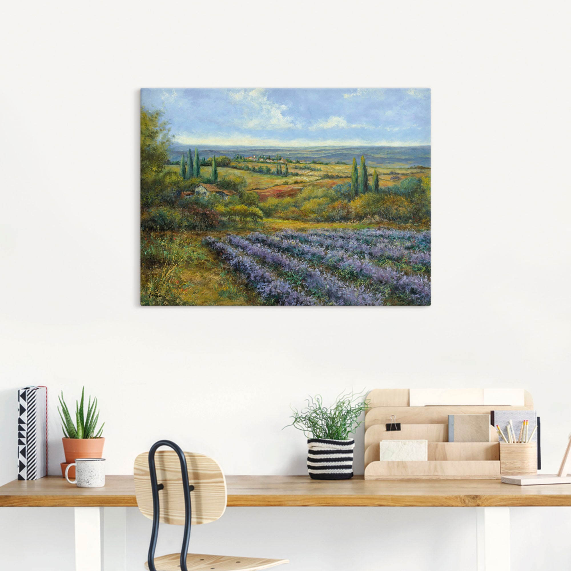 Artland Wandbild »Lavendelfelder in der Provence«, Europa, (1 St.), als Leinwandbild, Poster, Wandaufkleber in verschied. Grössen