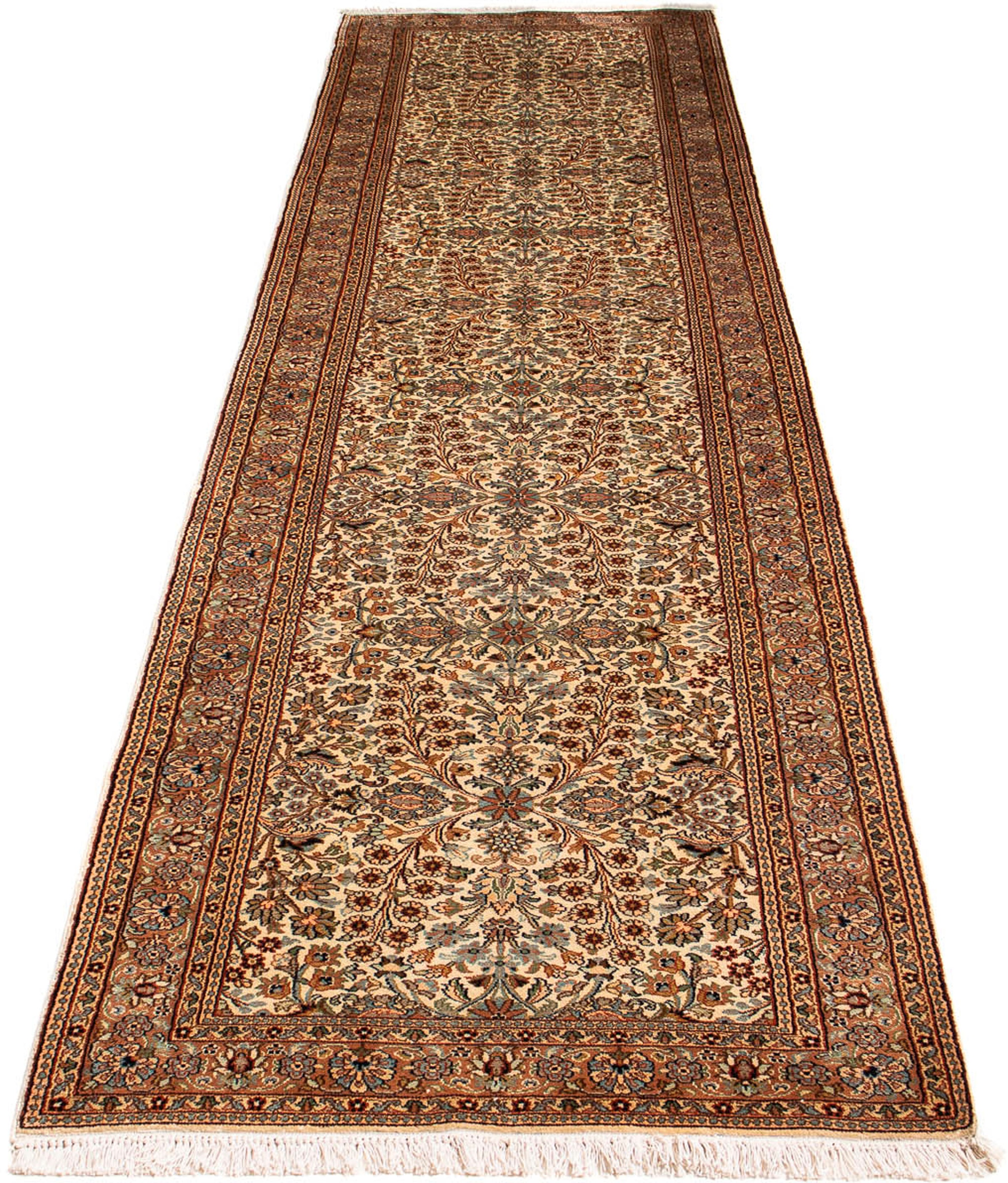 Image of morgenland Orientteppich »Perser - Classic - 318 x 82 cm - braun«, rechteckig, 10 mm Höhe, Wohnzimmer, Handgeknüpft, Einzelstück mit Zertifikat bei Ackermann Versand Schweiz