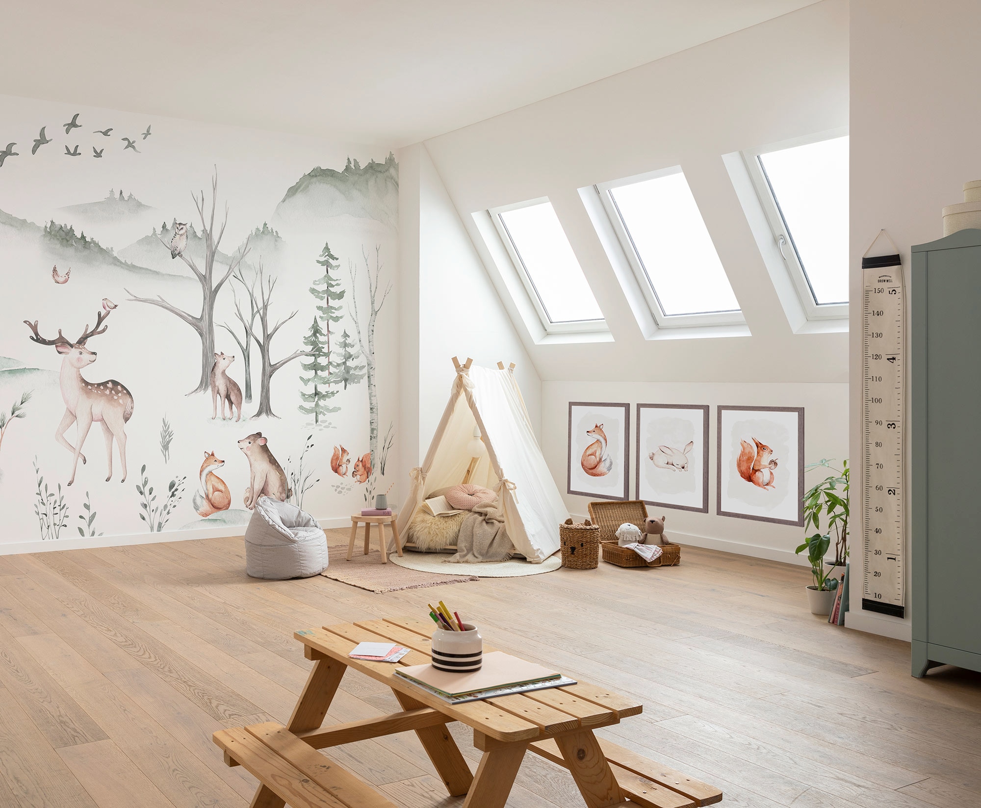Komar Bild »Hungry Squirrel«, Natur, (1 St.), Wandbild zur Dekoration - ohne Rahmen