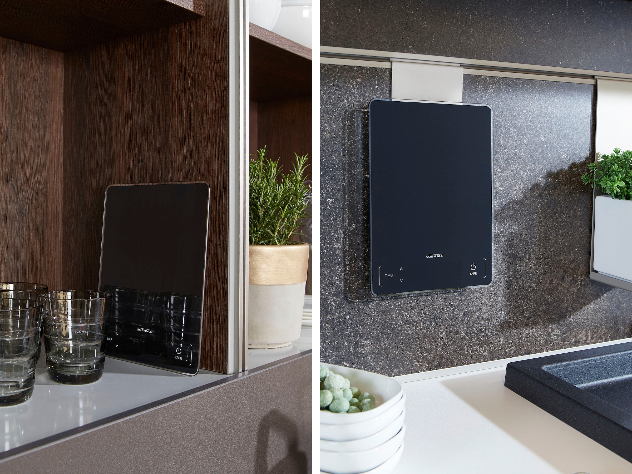 Soehnle Küchenwaage »Page Profi 100«, &Sensor-Touch + Küchentimer, Tragkraft bis zu 15 kg, 1g genaue Teilung