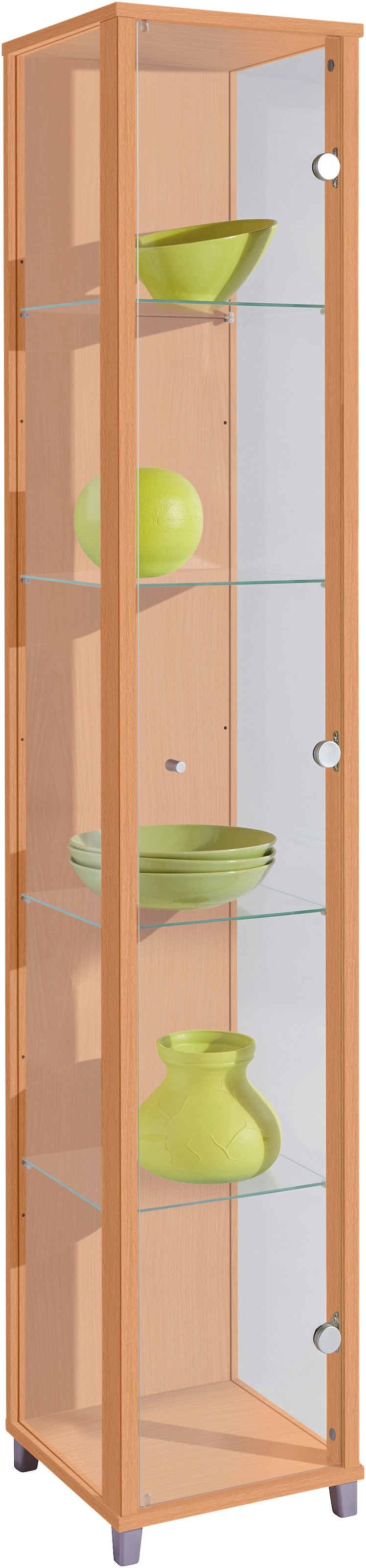 fif möbel Vitrines »OPTIMA Höhe ca. 172 cm« Standvitrine/Glasvitrine 1x Glastür,perfekt für Sammler,Sammlervitrine