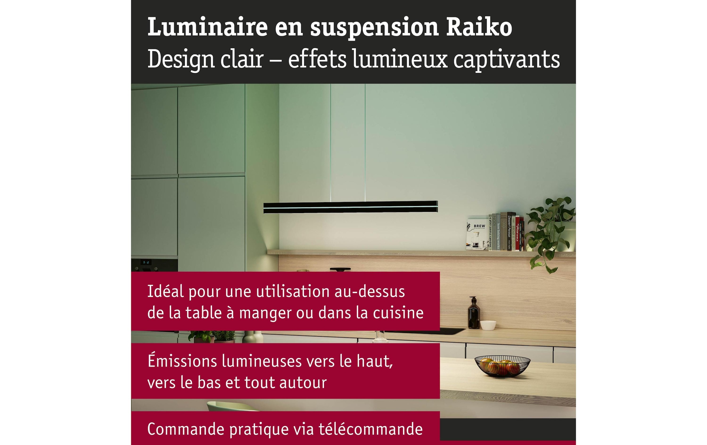 Paulmann Pendelleuchte »LED Pendelleuchte Raiko« LED-Modul RGB | warmweiss - kaltweiss
