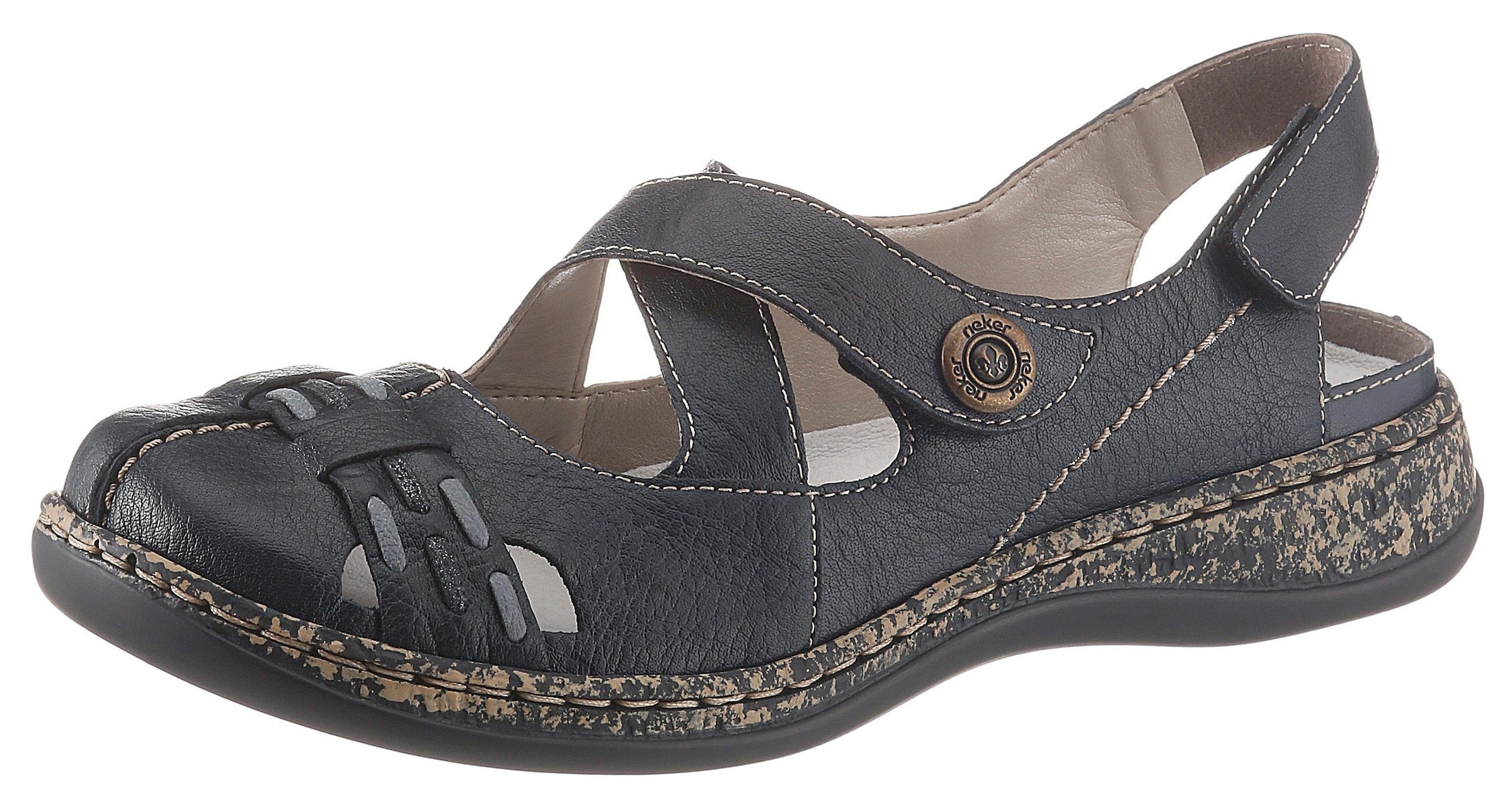 Image of Rieker Klettschuh, mit Kontrastnähten bei Ackermann Versand Schweiz