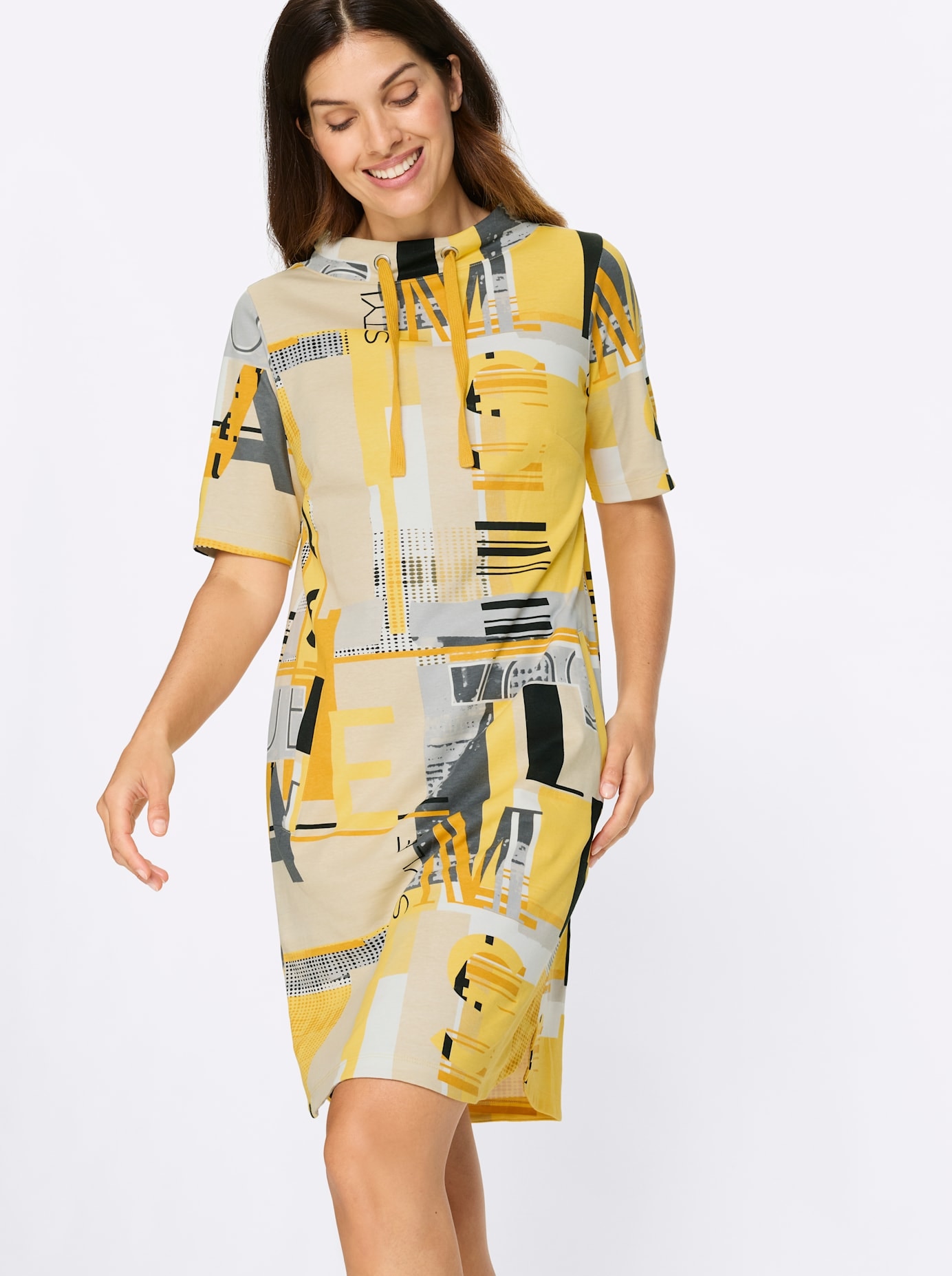Classic Basics Robe en sweat »Jersey-Kleid« Poches pour les mains