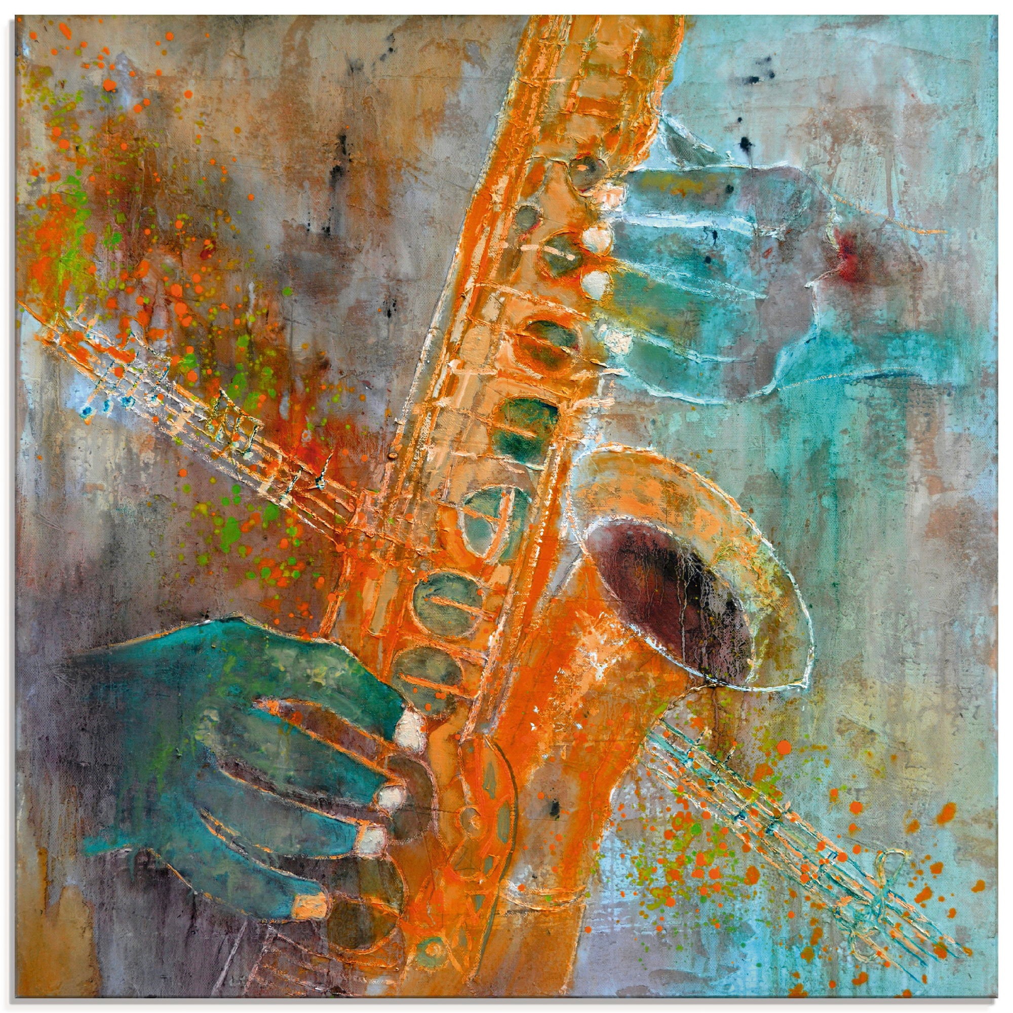 Artland Glasbild »Ein Saxofon« Instrumente 1 Stk. tlg. in verschiedenen Grössen