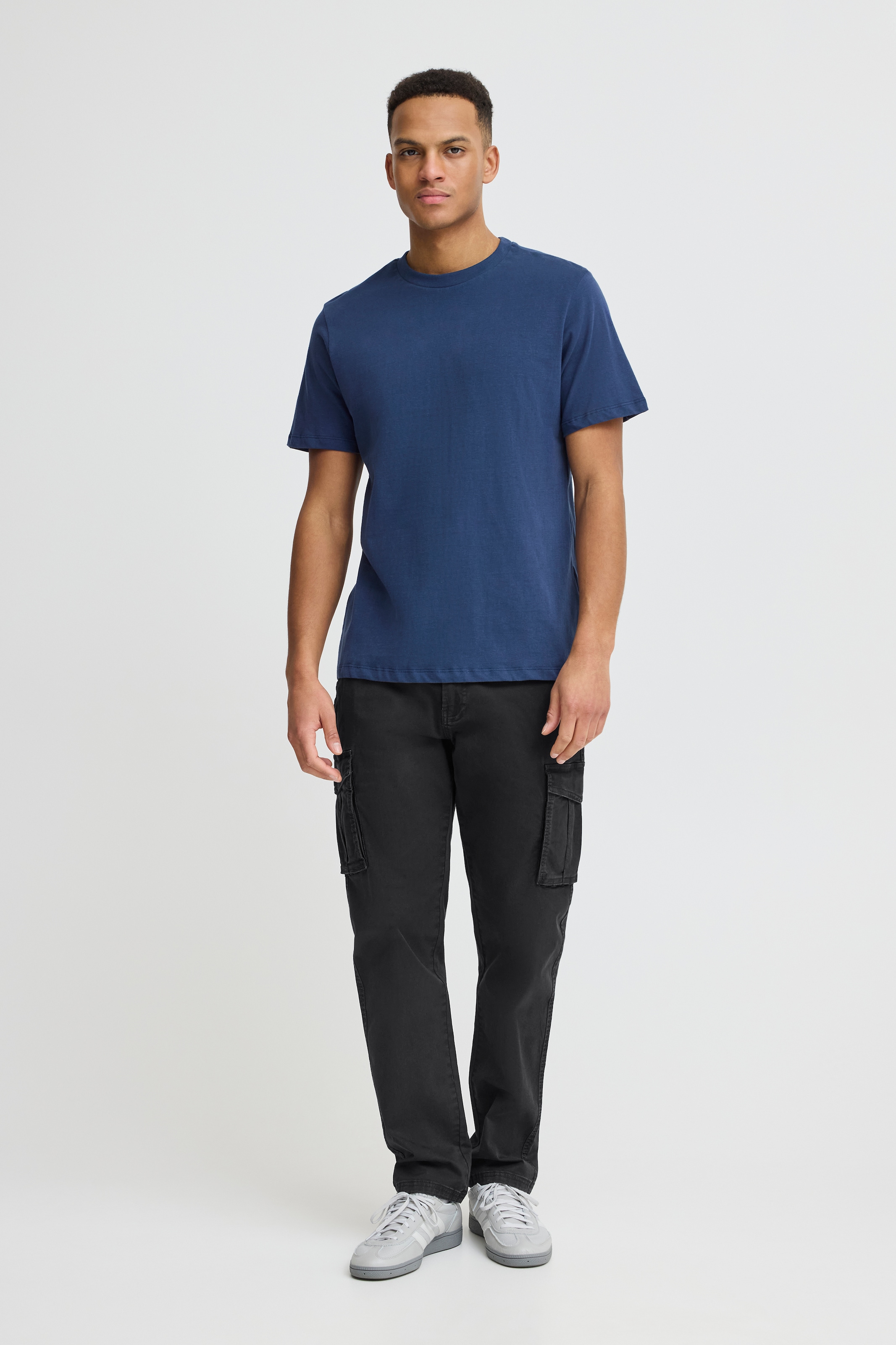 Blend Pantalon cargo »BHMORGAN-Cargopant«  en mélange de coton avec élasthanne, Straight Fit, longueur cheville