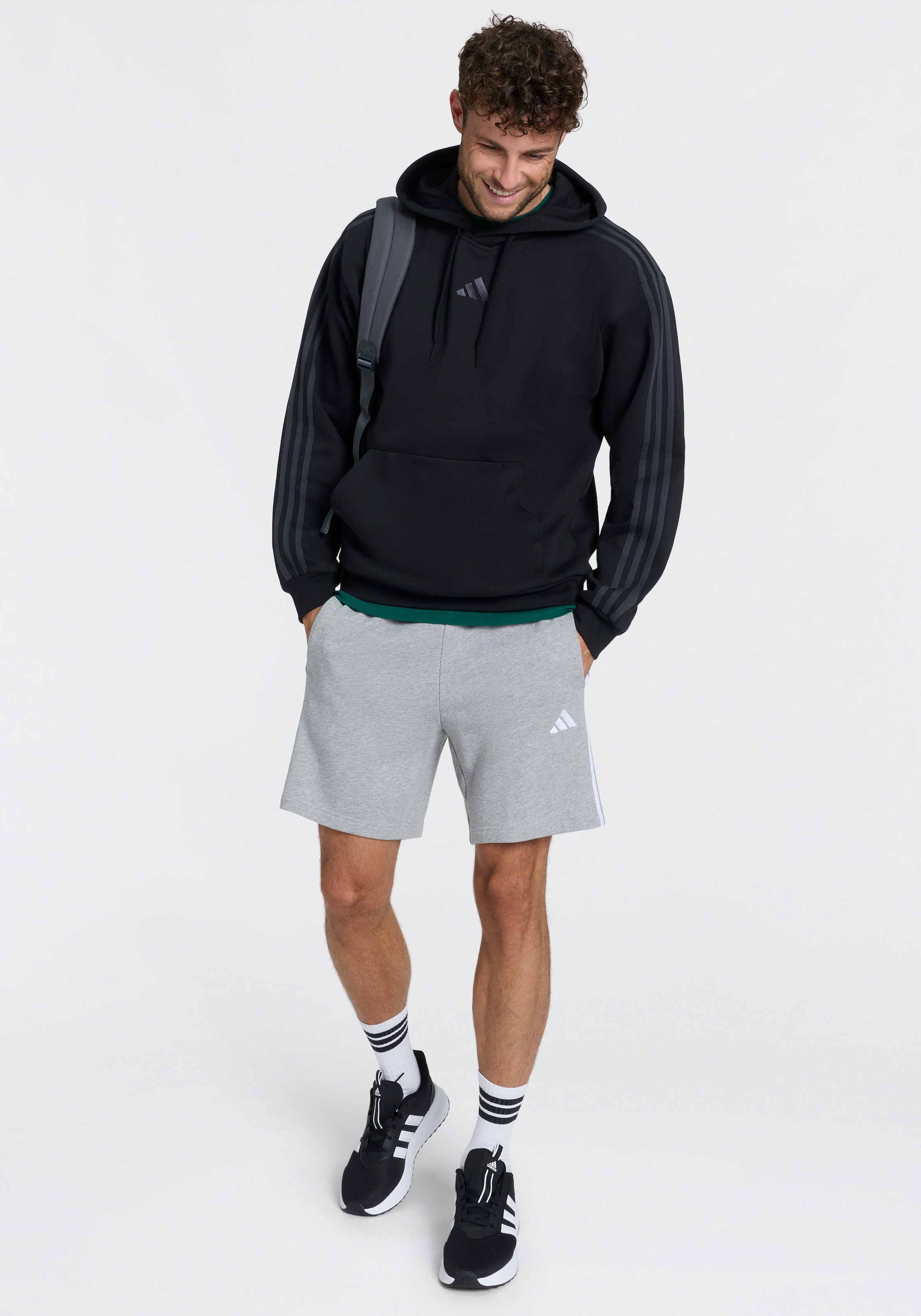 adidas Sportswear Sweat à capuche »ESSENTIALS 3-STREIFEN FLEECE-HOODIE«
