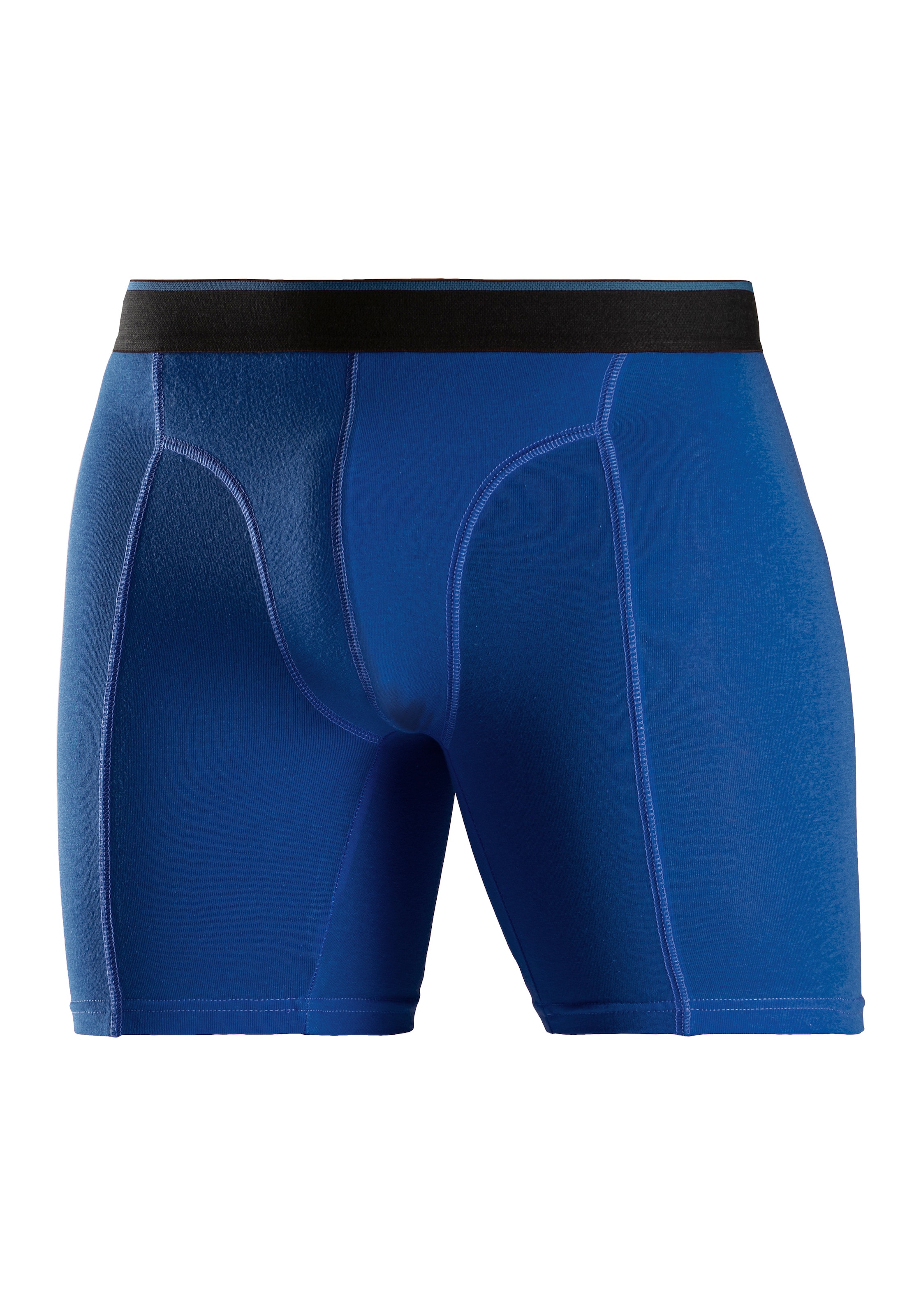 AUTHENTIC LE JOGGER Langer Boxer Packung, 5 Stk. tlg., mit zweifarbigem Webbund und längerem Bein