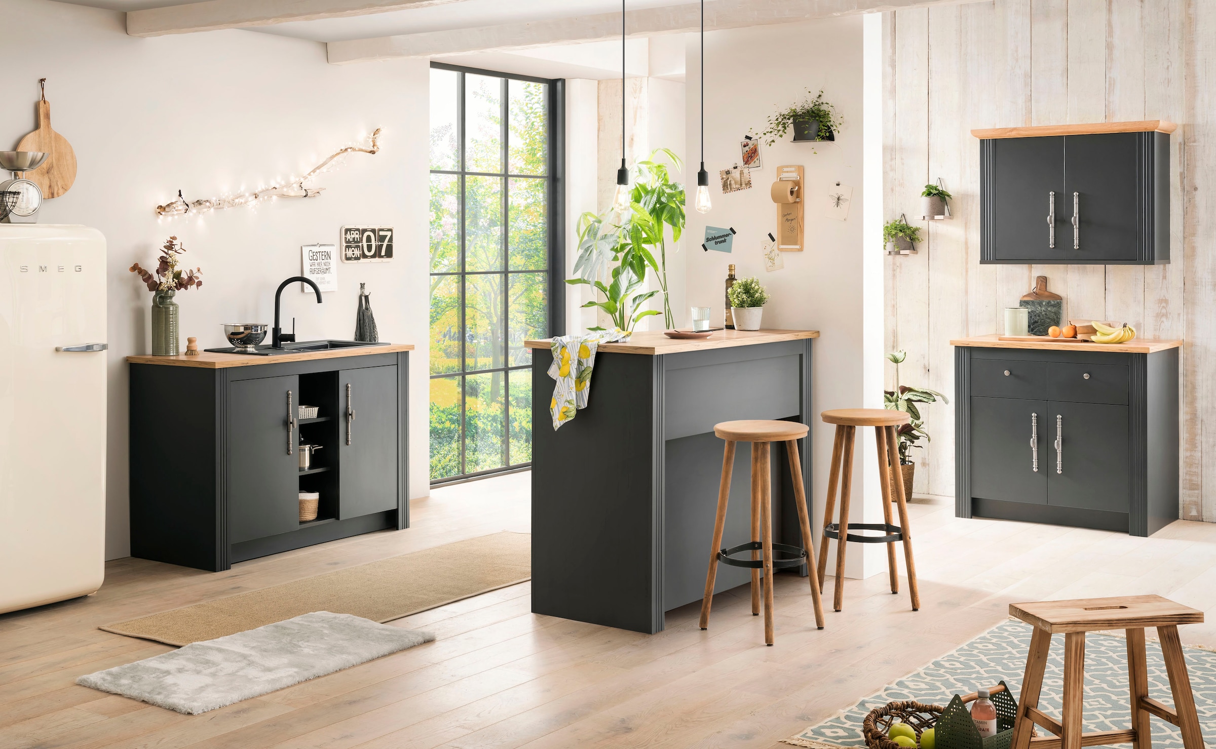 GOODproduct Küche »KS-Westminster« Breite 226 cm, ohne E-Geräte