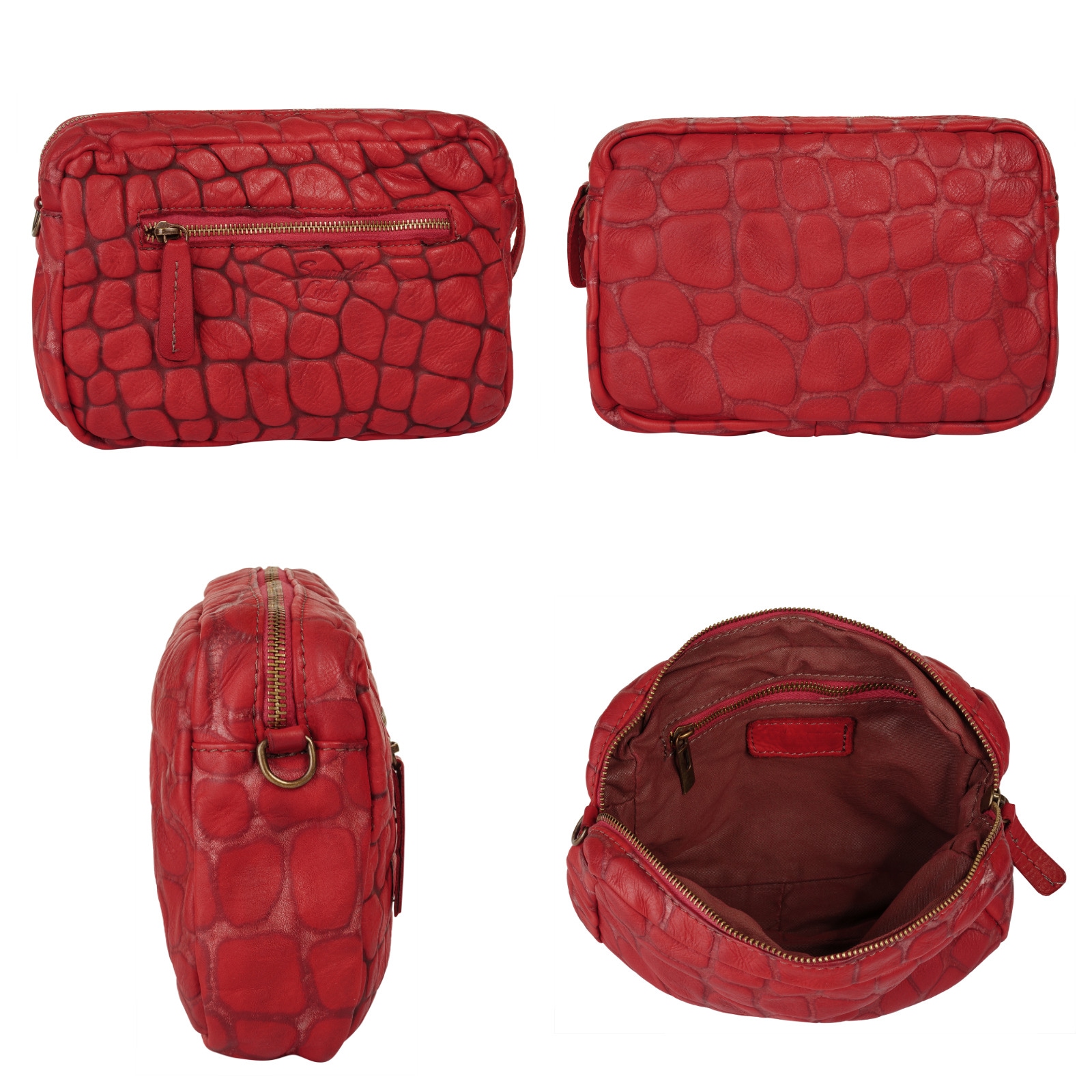 Samantha Look Sac à bandoulière echt Leder, Made in Italy