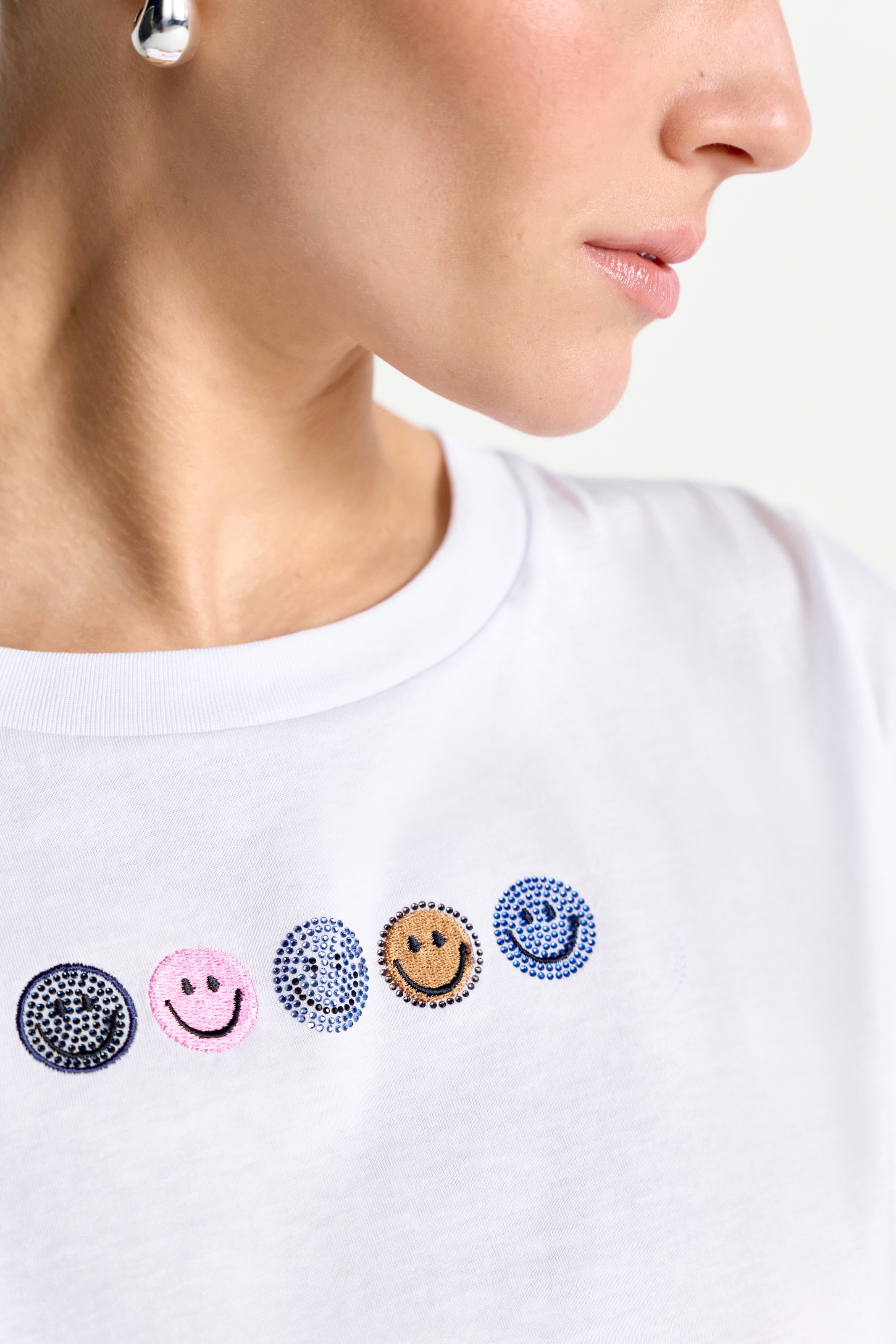 Image of RICHROYAL T-Shirt mit Smileys Frontmotiv