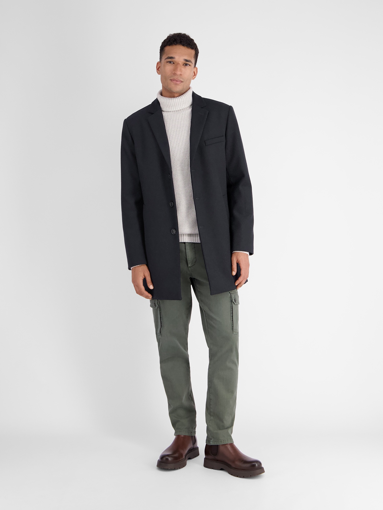 LERROS Wollmantel »LERROS Eleganter Mantel mit Reverskragen und Wollanteil« Keine Angabe