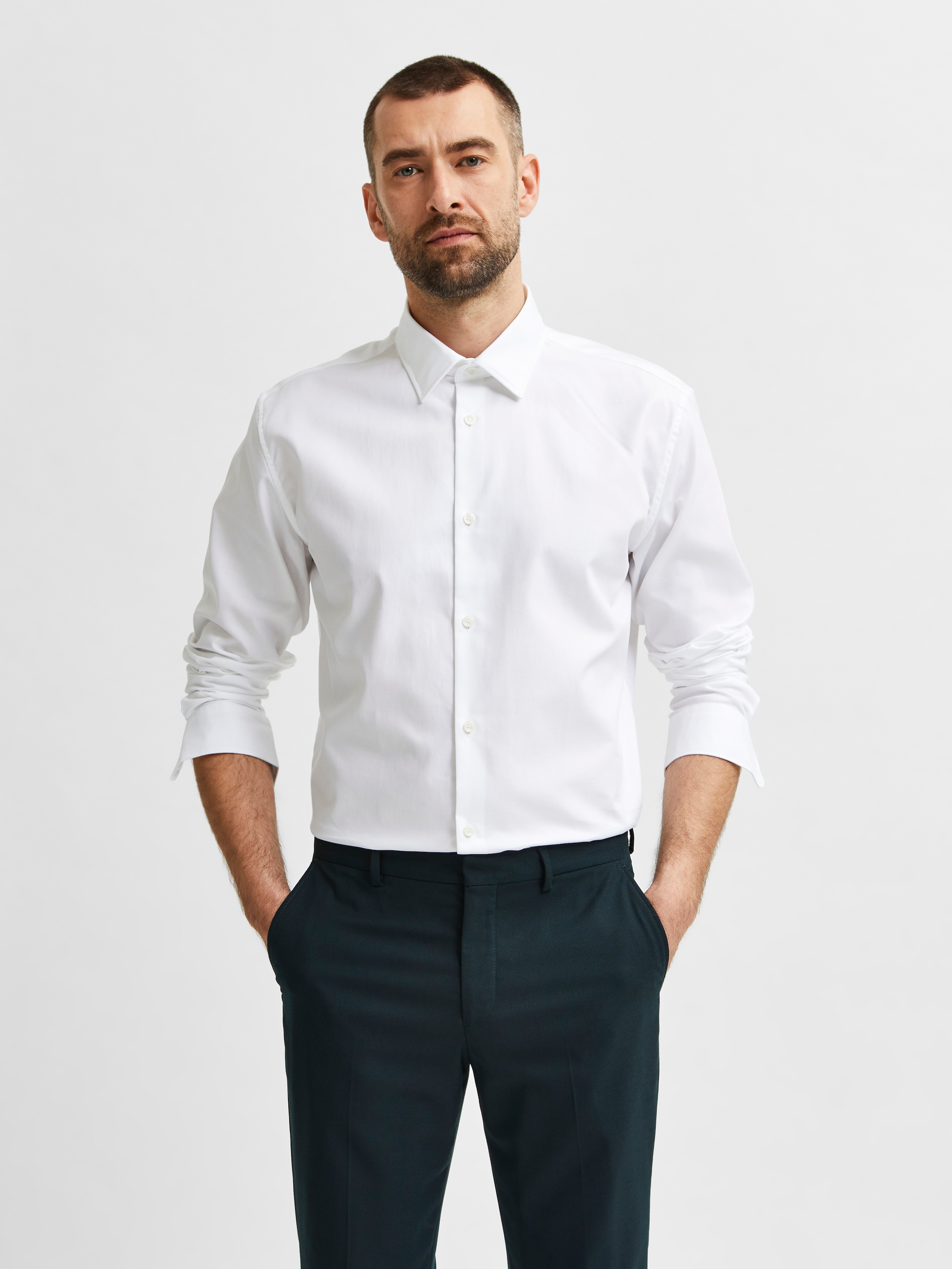 Image of SELECTED Businesshemd "SLHSLIMETHAN SHIRT"