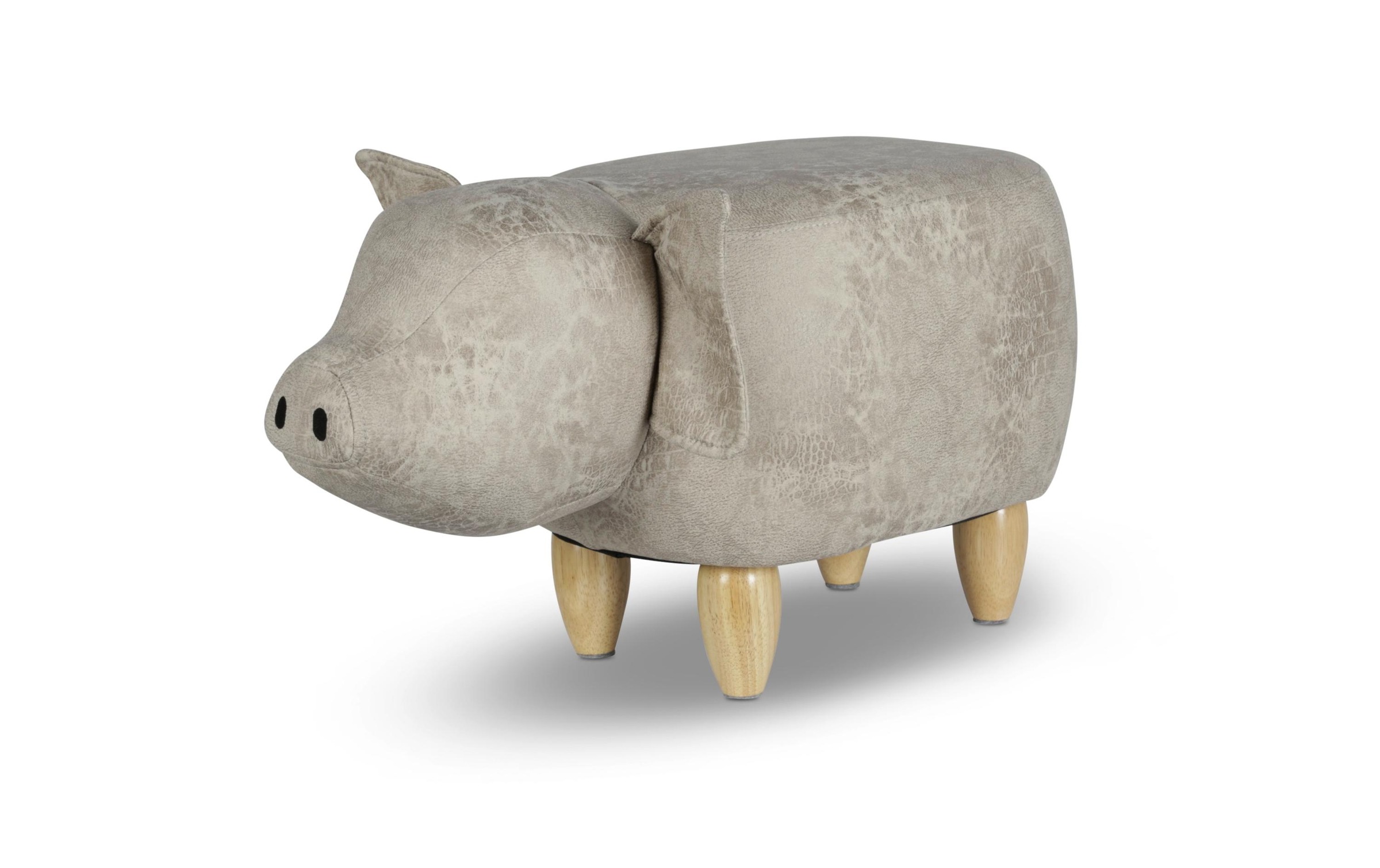 Image of Hocker "zoosy Schwein Ernie Grau"
