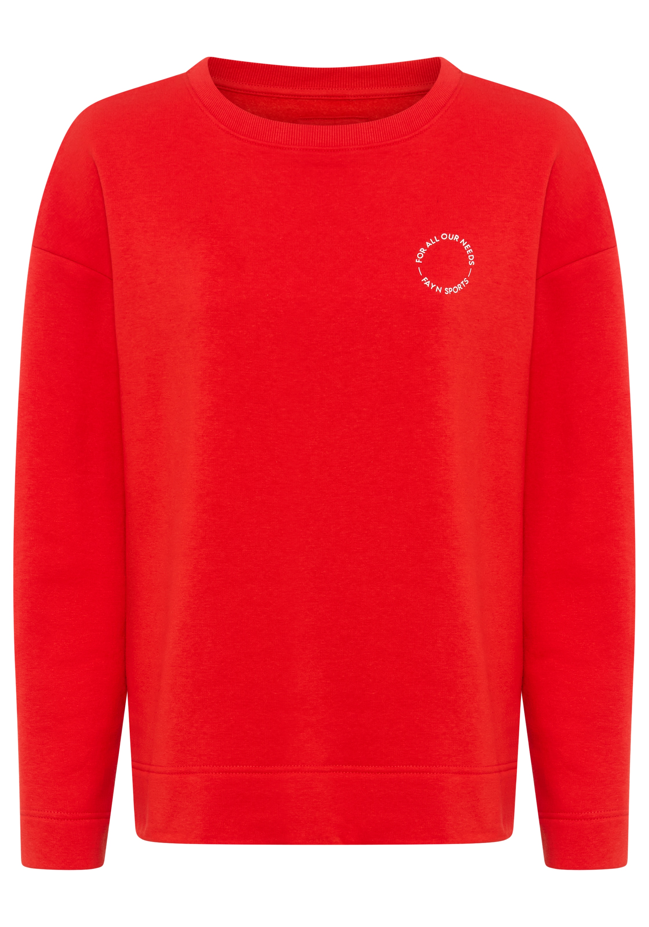 FAYN SPORTS Sweater, Weite Oversize‑Passform mit Logo‑Print auf Brust und Ärmel