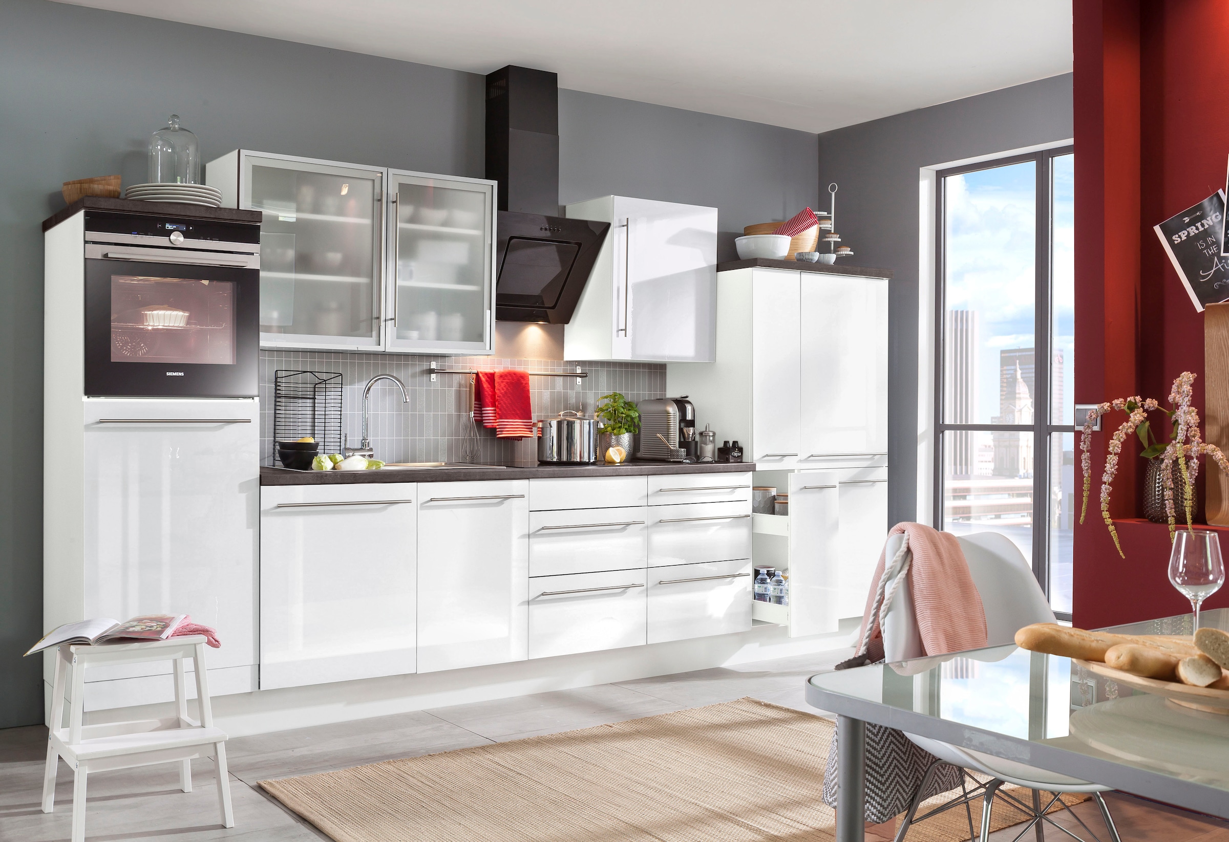 OPTIFIT Spülenschrank »Bern«, 50 cm breit, mit 1 Tür, mit höhenverstellbaren Füssen, mit Metallgriff