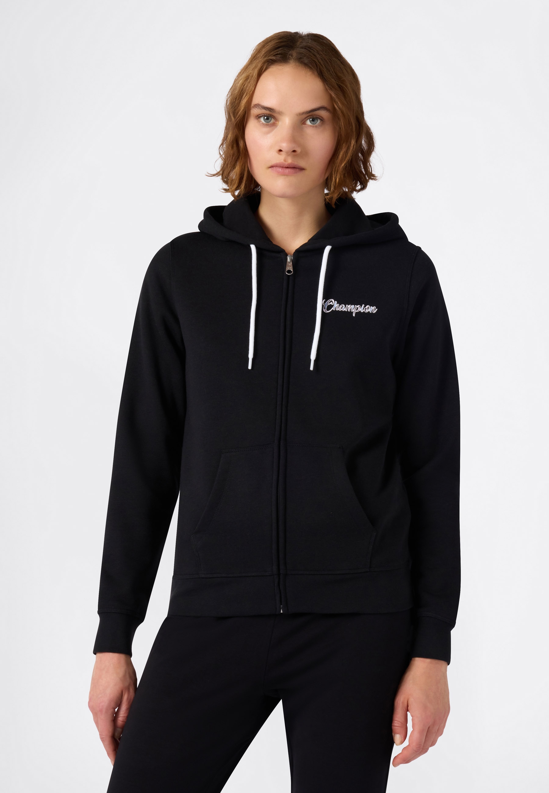 Image of Champion Kapuzensweatjacke "Graphic Full Zip Hoodie" mit Kapuze, für vielseitige Freizeitaktivitäten