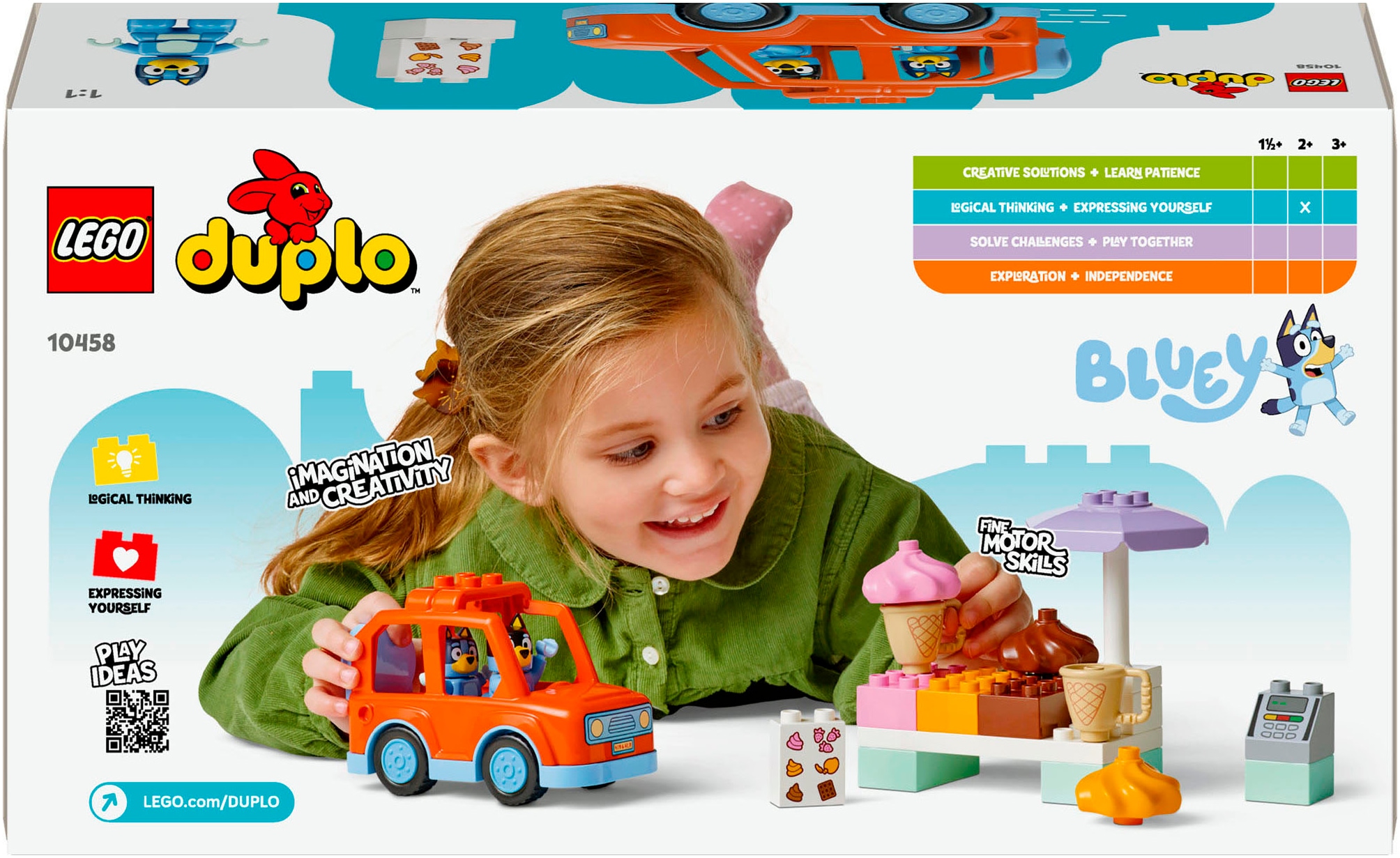 LEGO® Pions de construction »Ausflug zur Eisdiele mit Bluey (10458), LEGO DUPLO Bluey« fabriqué en Europe
