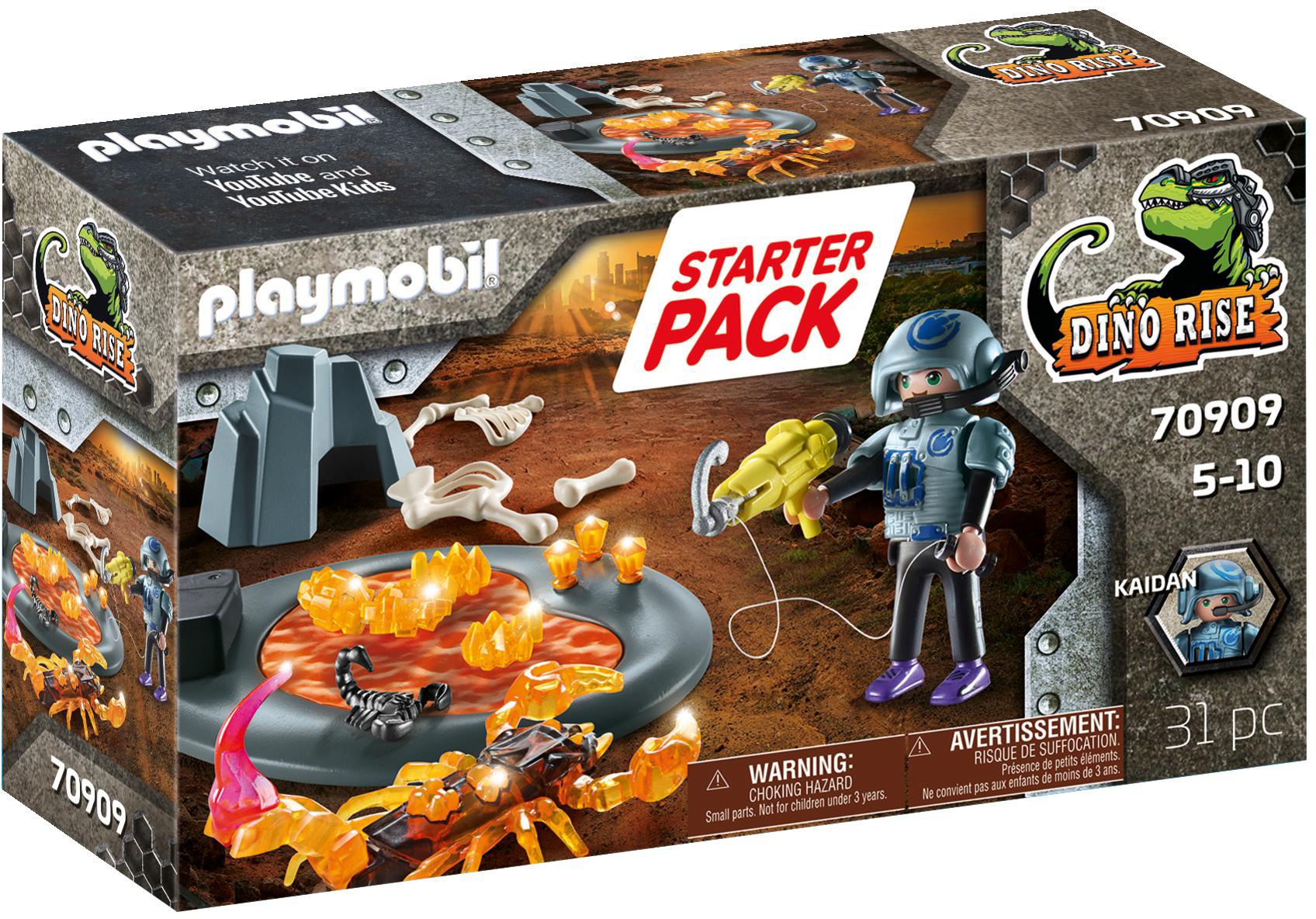 Image of Playmobil® Konstruktions-Spielset »Starter Pack Kampf gegen den Feuerskorpion (70909), Dino Rise«, (31 St.), Made in Germany bei Ackermann Versand Schweiz