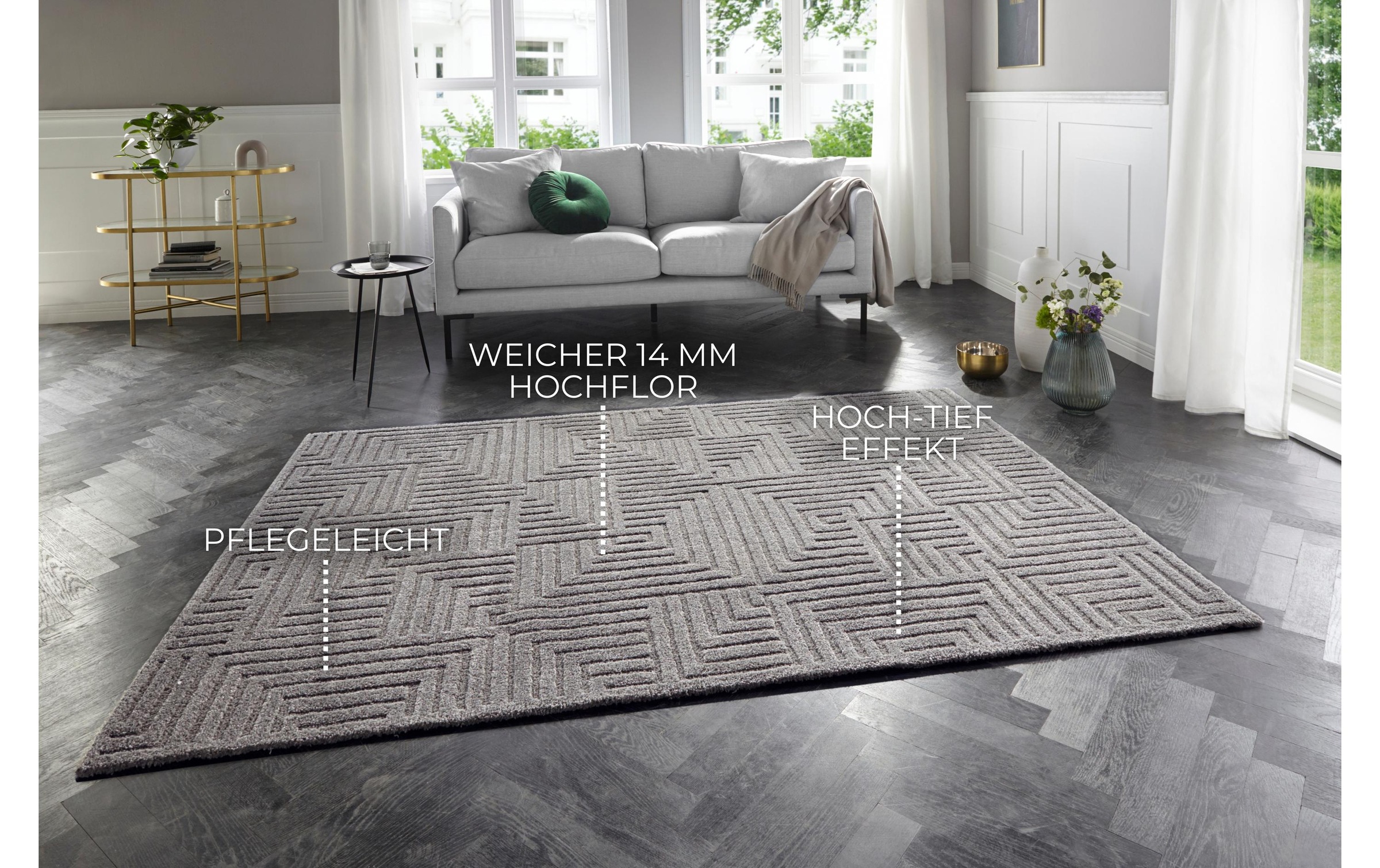ELLE DECORATION Teppich »Manipu 160 cm x 230 cm«