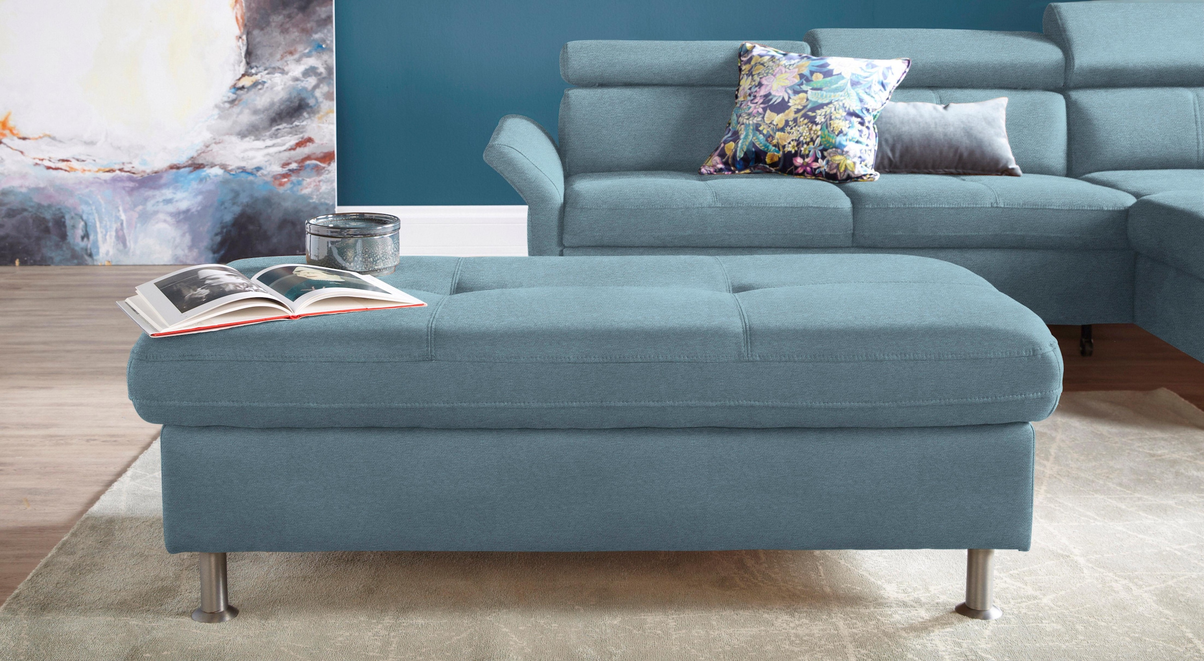 Image of exxpo - sofa fashion Hocker "Maretto Bankhocker mit tollem Sitzkomfort" praktisches Staufach unter der Sitzfläche