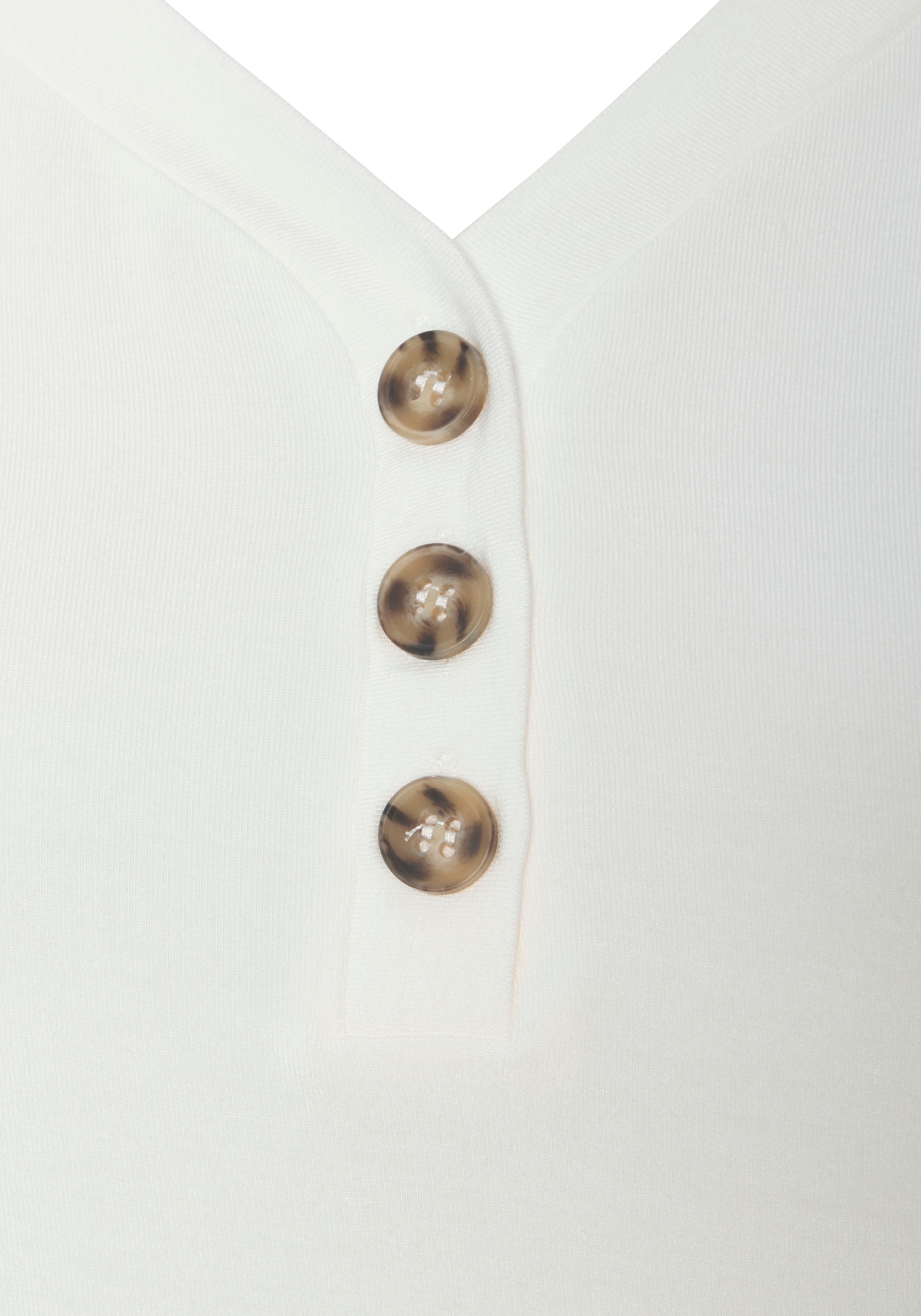 LASCANA Chemisier »mit Zierknopfleiste« aus weichem Viskose-Stretch