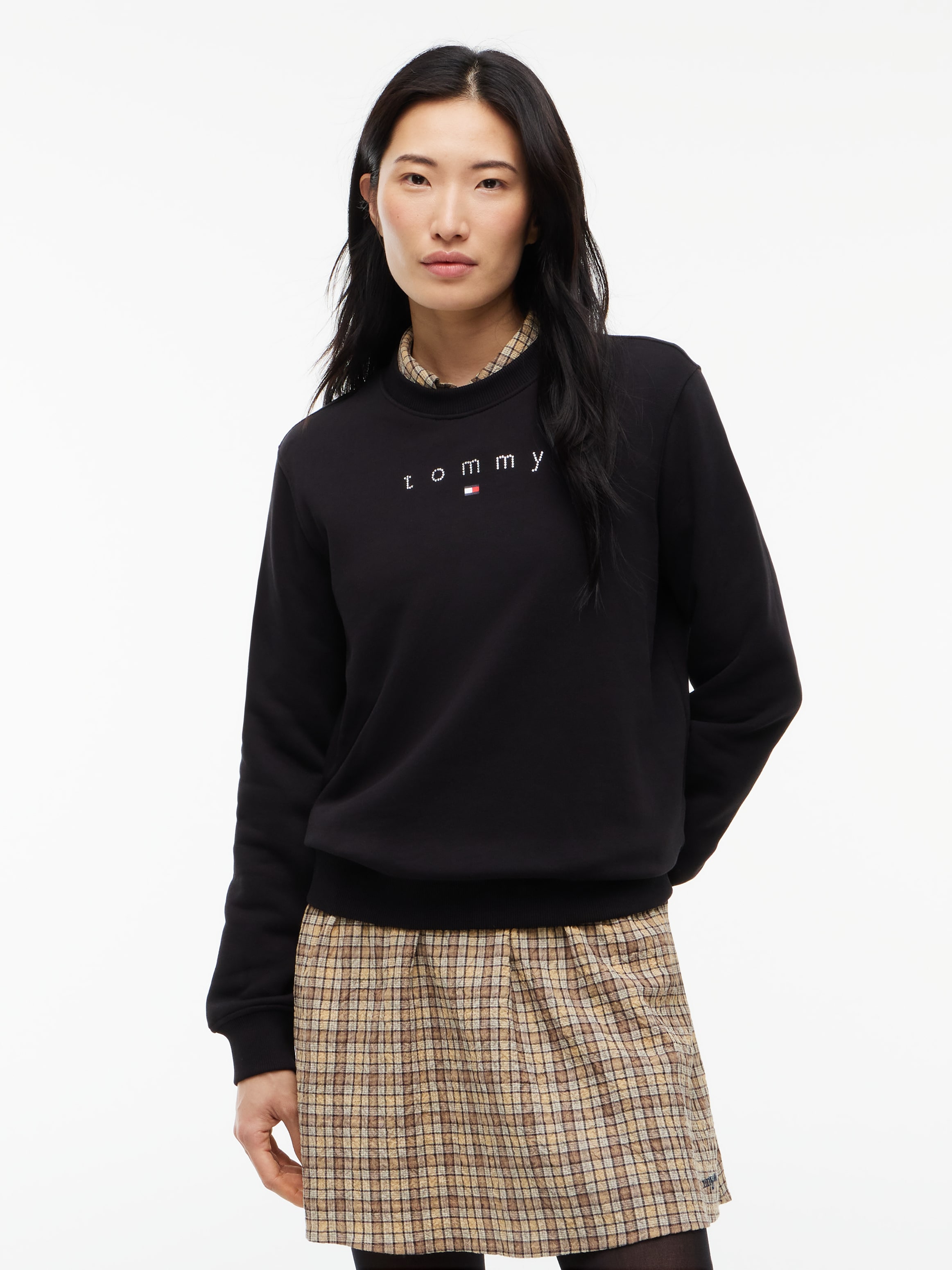 Image of Tommy Jeans Sweatshirt "TJW TOMMY BLING CREW", Baumwolle