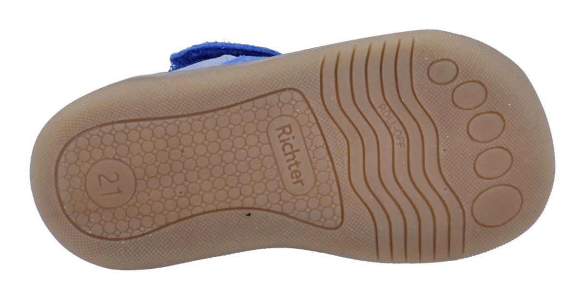 Richter Chaussures pieds nus »Samy«  Chaussure bébé, chaussure à scratch, gabarit de taille à télécharger, avec WMS