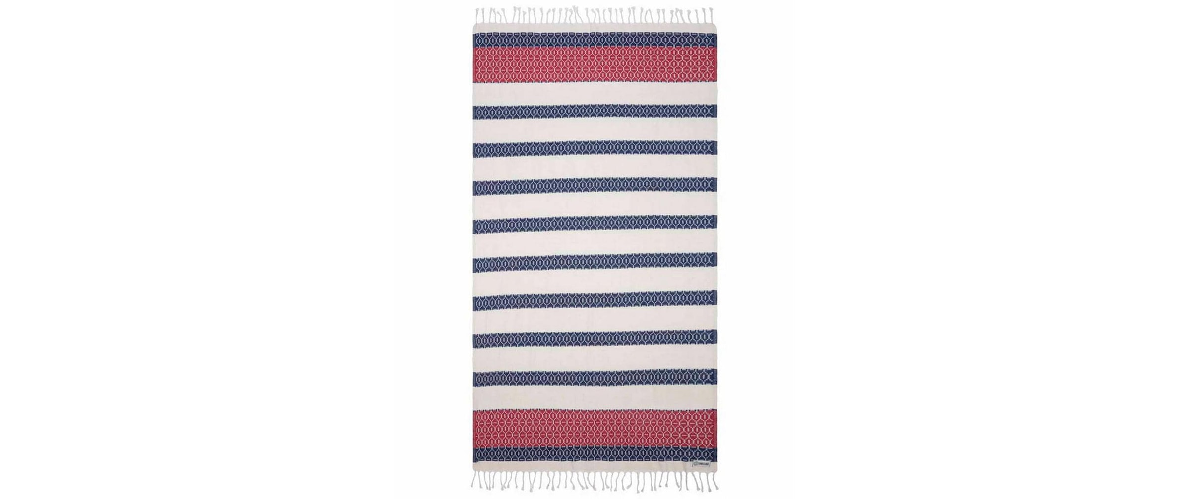 Strandtuch "Haushaltsware Patriot Stripe Dobby-Struktur" schnelltrocknend