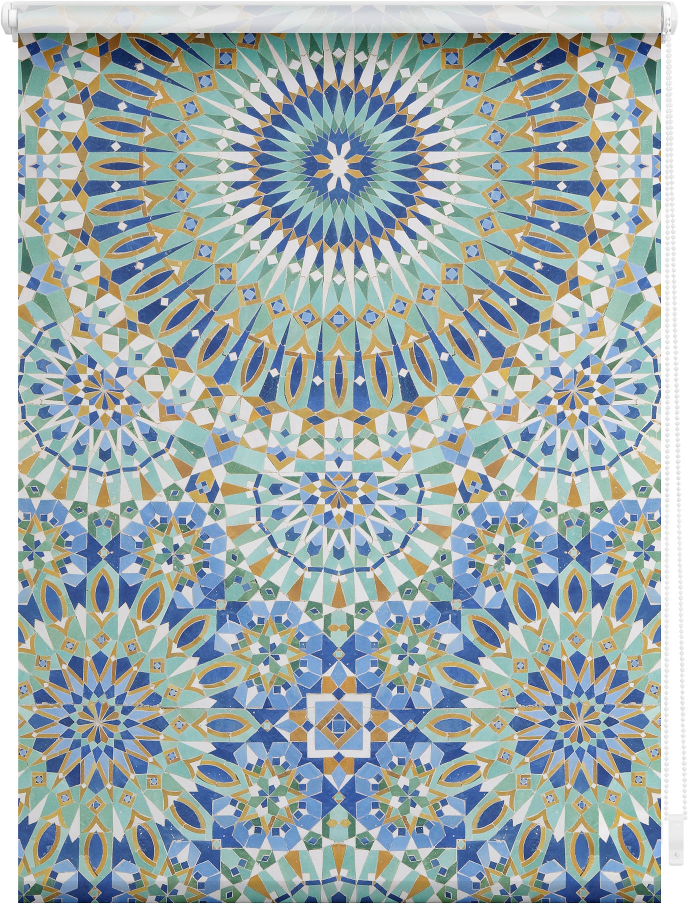 Image of LICHTBLICK ORIGINAL Seitenzugrollo "Rollo Klemmfix, ohne Bohren, Verdunkelung, Orientalische Muster" verdunkelnd Verdunkelung energiesparend freihängend