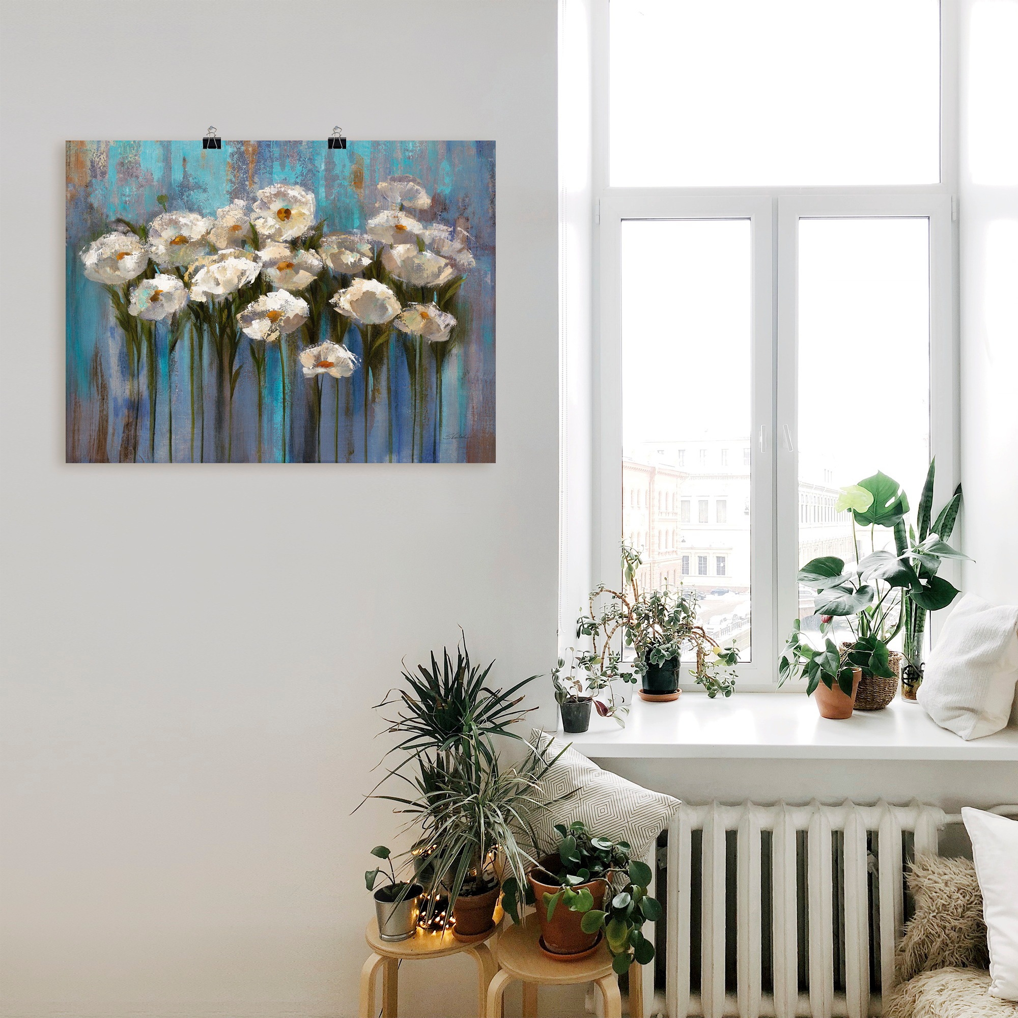 Artland Fresque murale »Anemonen am See« 1 cuis tlg. als Leinwandbild, Poster in verschied. Grössen