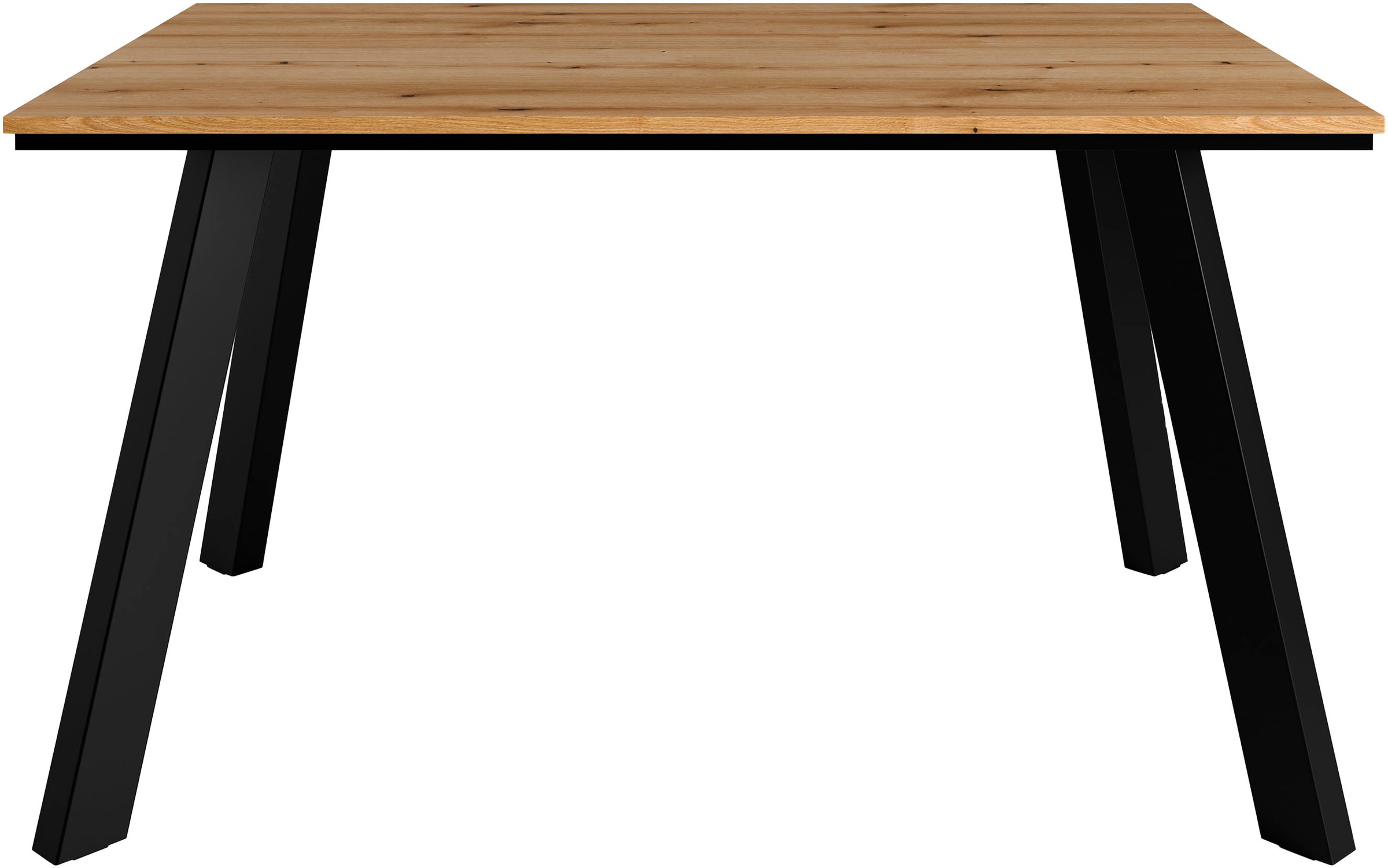 Image of GOODproduct Esstisch "Genf, extra viel Beinfreiheit, natürliches Eichedekor" pflegeleichter Küchentisch, Breite 140 cm, Evoke Eichenachbildung