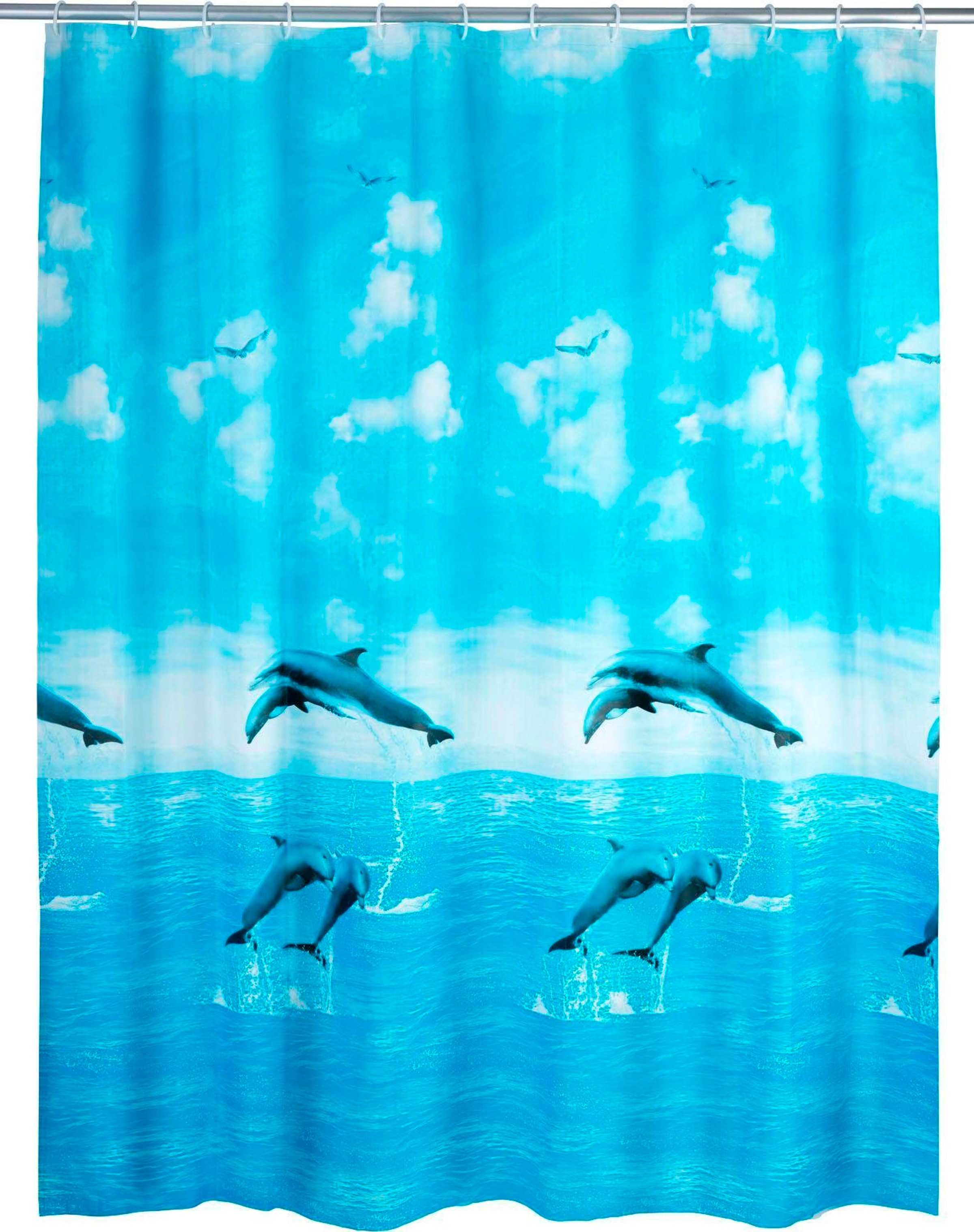 Image of WENKO Duschvorhang »Dolphin«, Breite 180 cm, Höhe 200 cm bei Ackermann Versand Schweiz
