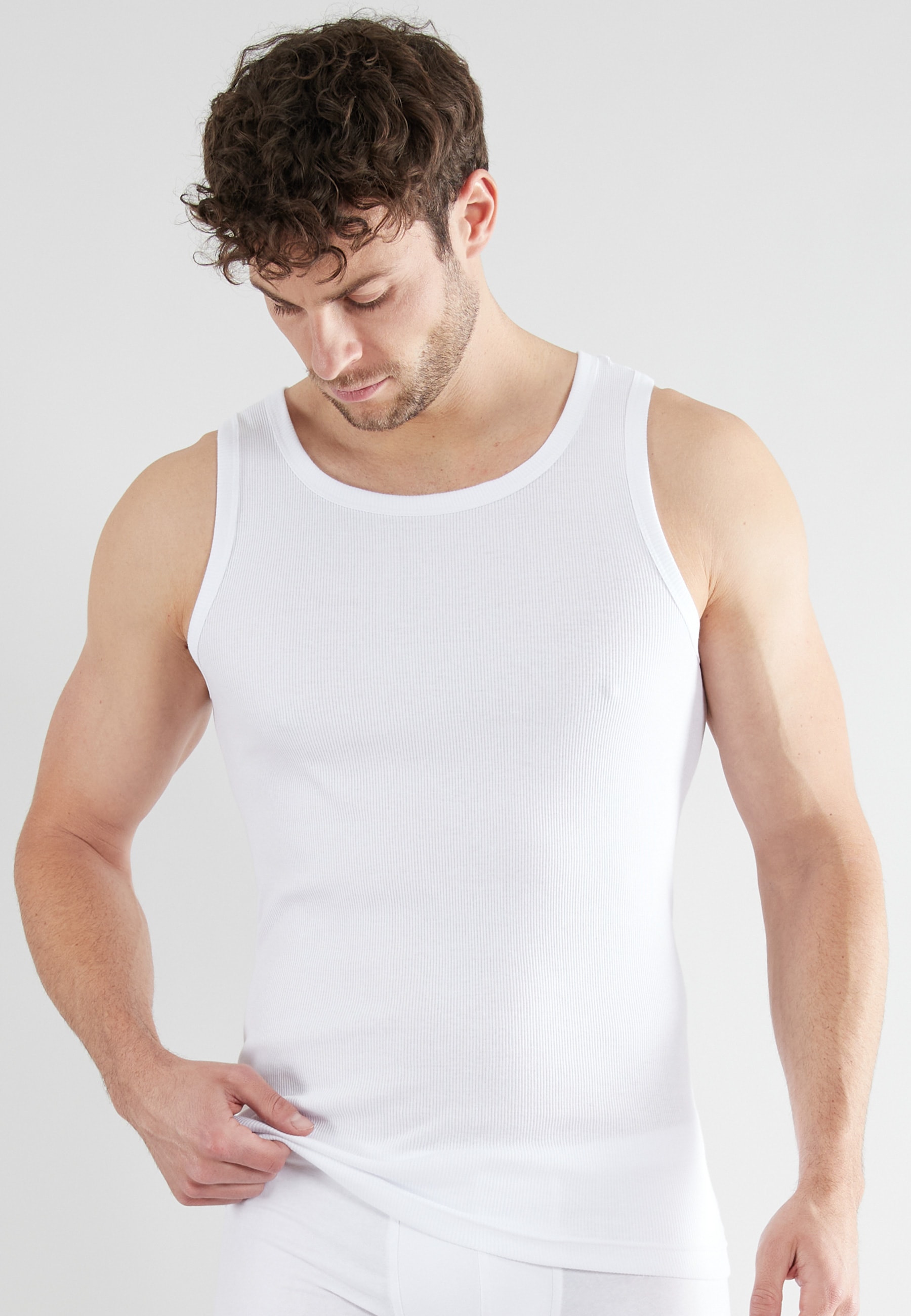 TOM TAILOR Débardeur »Montana« 2er Pack,  Rundhalsausschnitt, slim fit, basic, elastisch, hüftbedeckend