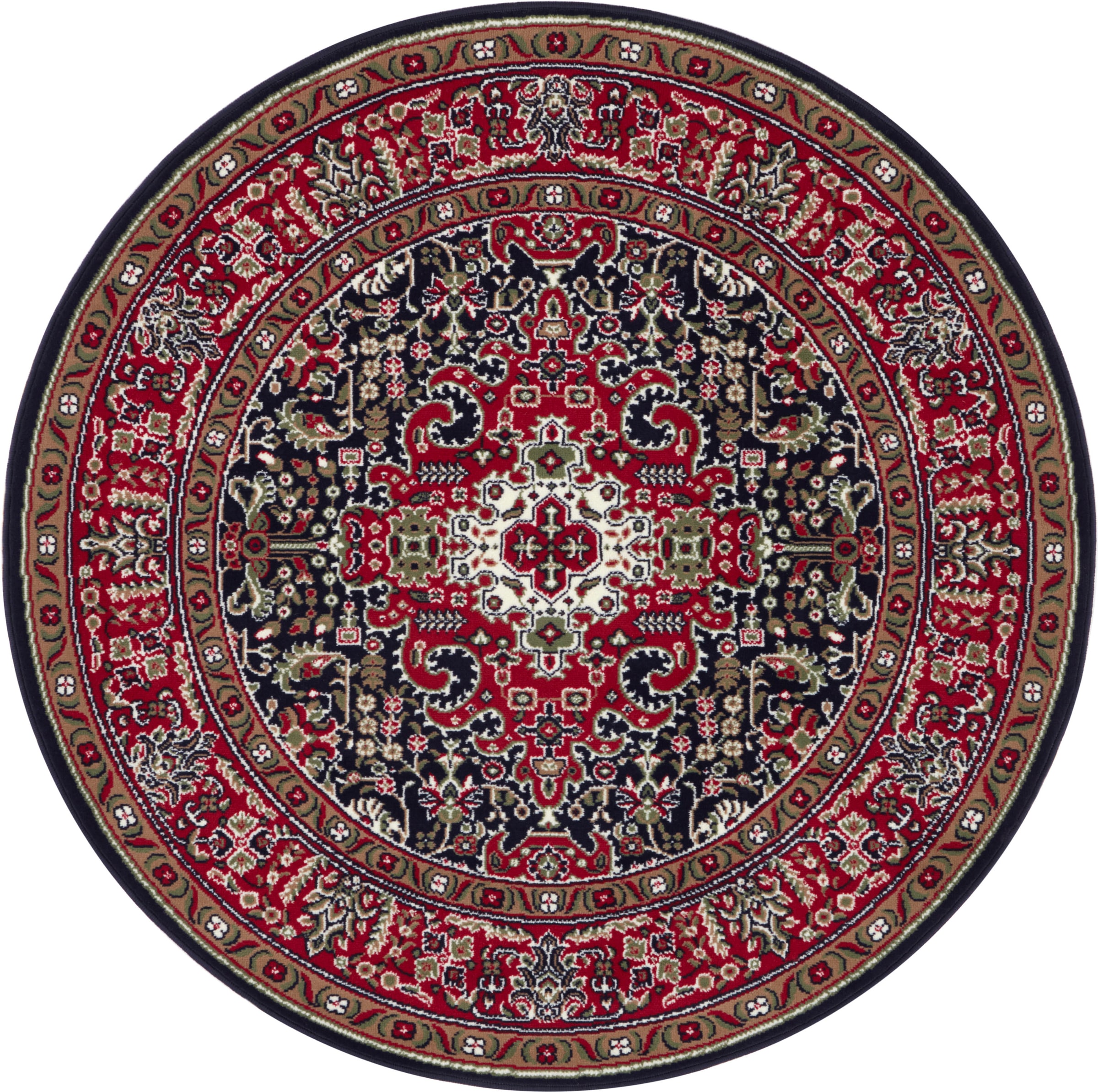 NOURISTAN Teppich »Skazar Isfahan«, rund, 9 mm Höhe, Kurzflor, Orient, Teppich, Vintage, Esszimmer, Wohnzimmer, Flur