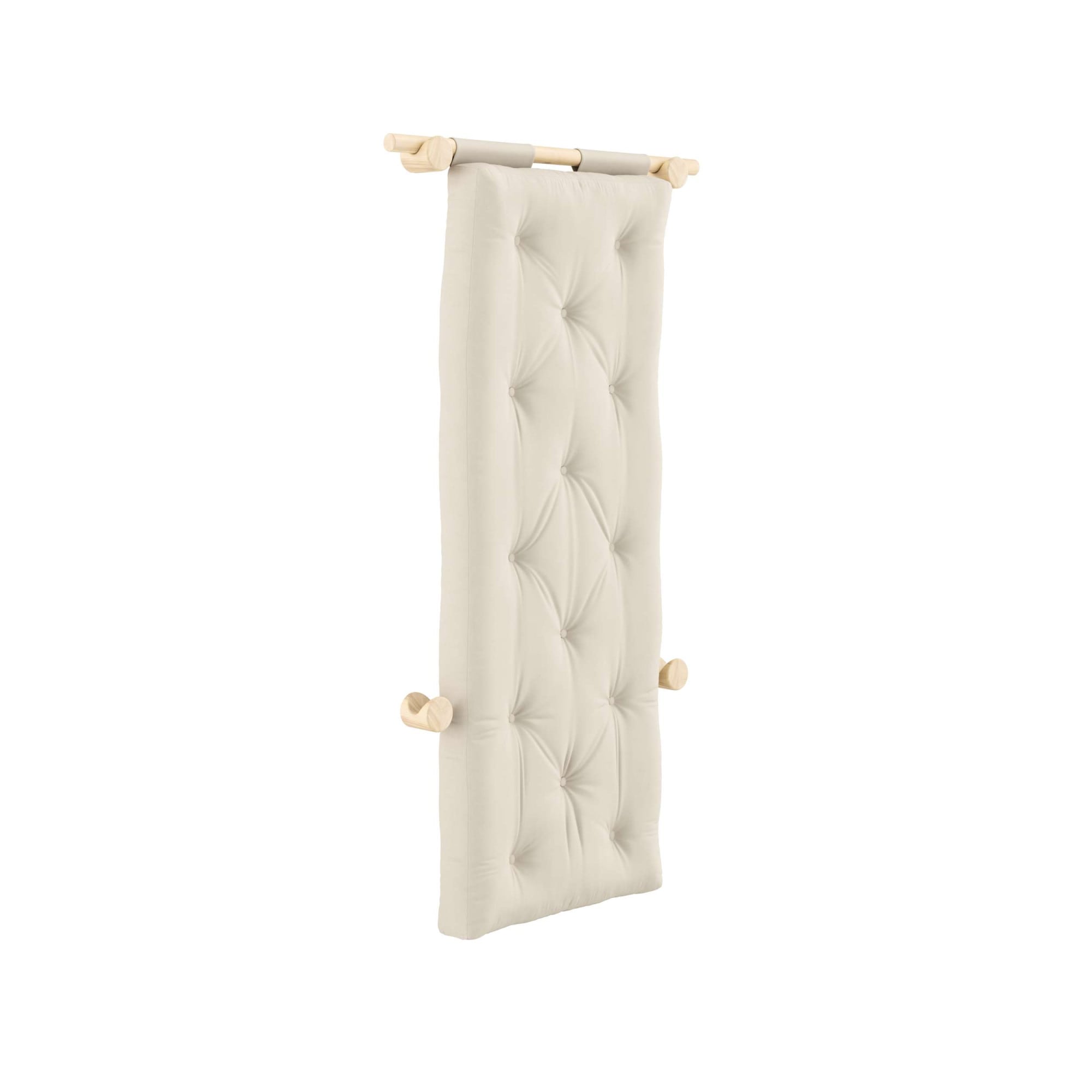 Karup Design Schlafsofa »Hooked Schlafsessel, Sitz- und Schlafplatz, Wandmontiert, platzsparend«, Futonmatratze inkl. Halterungsset aus FSC®-zertifiziertem Massivholz