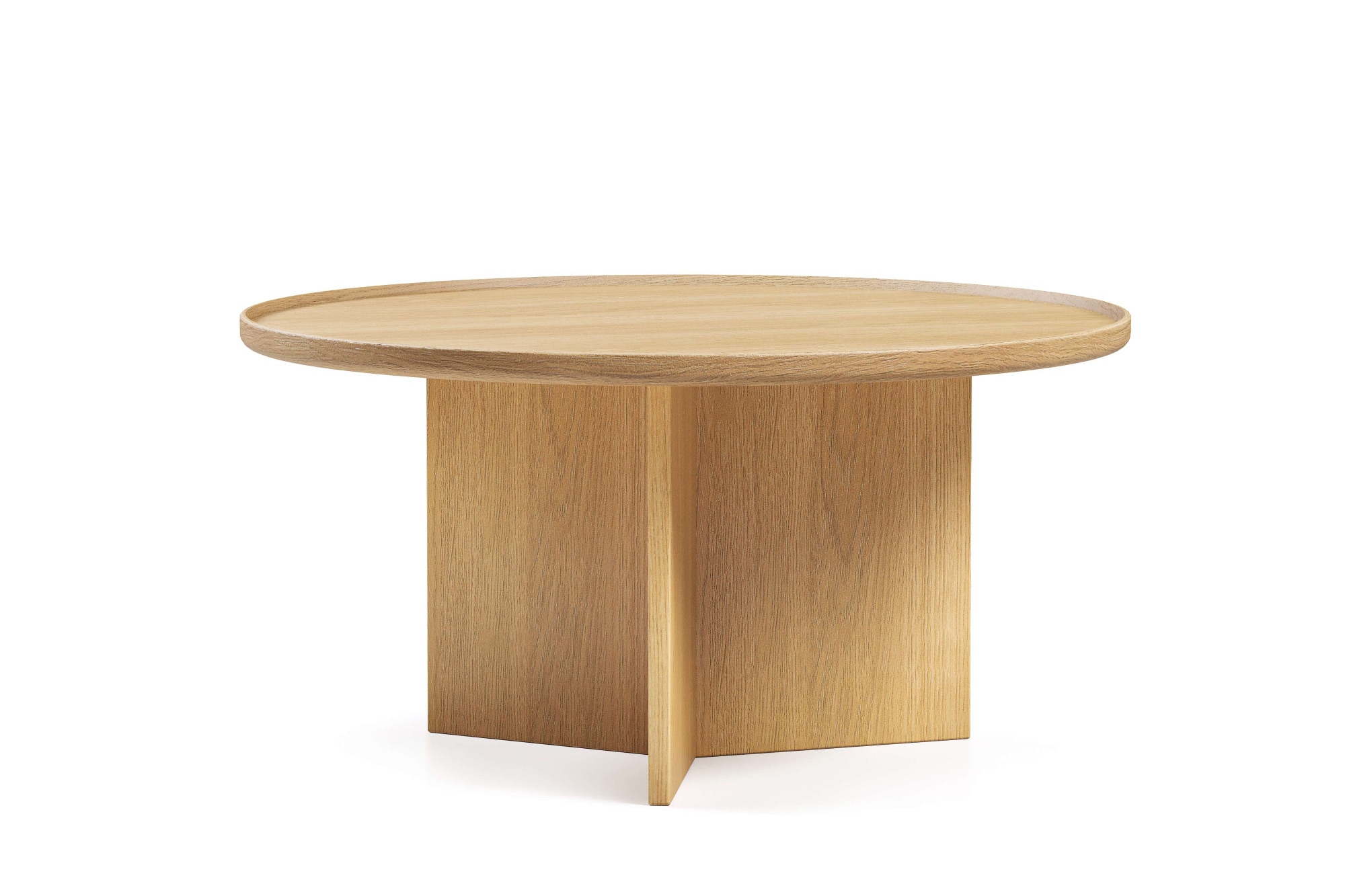 Woodman Table basse »Cala« 83/83/42 cm,  Breite 83 cm, rund, Tischplatte aus massiver Eiche, FSC® zertifiziert